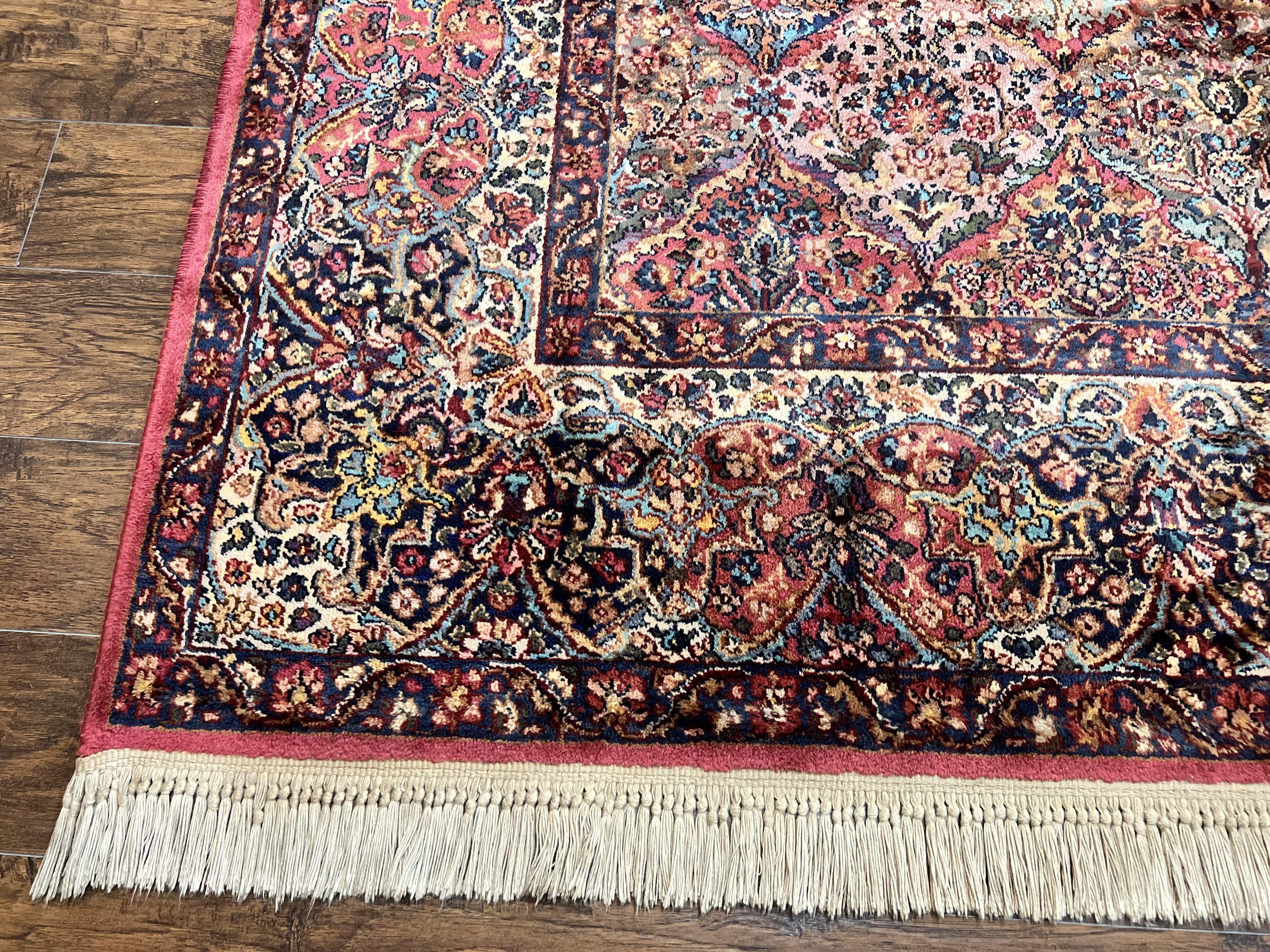 Karastan Multicolor Panel Kirman Rug #717, Wool Karastan Rug 8' 8" x 12', Vintage Multipanel Kirman, Original Karastan Collection 700 Series - Jewel Rugs