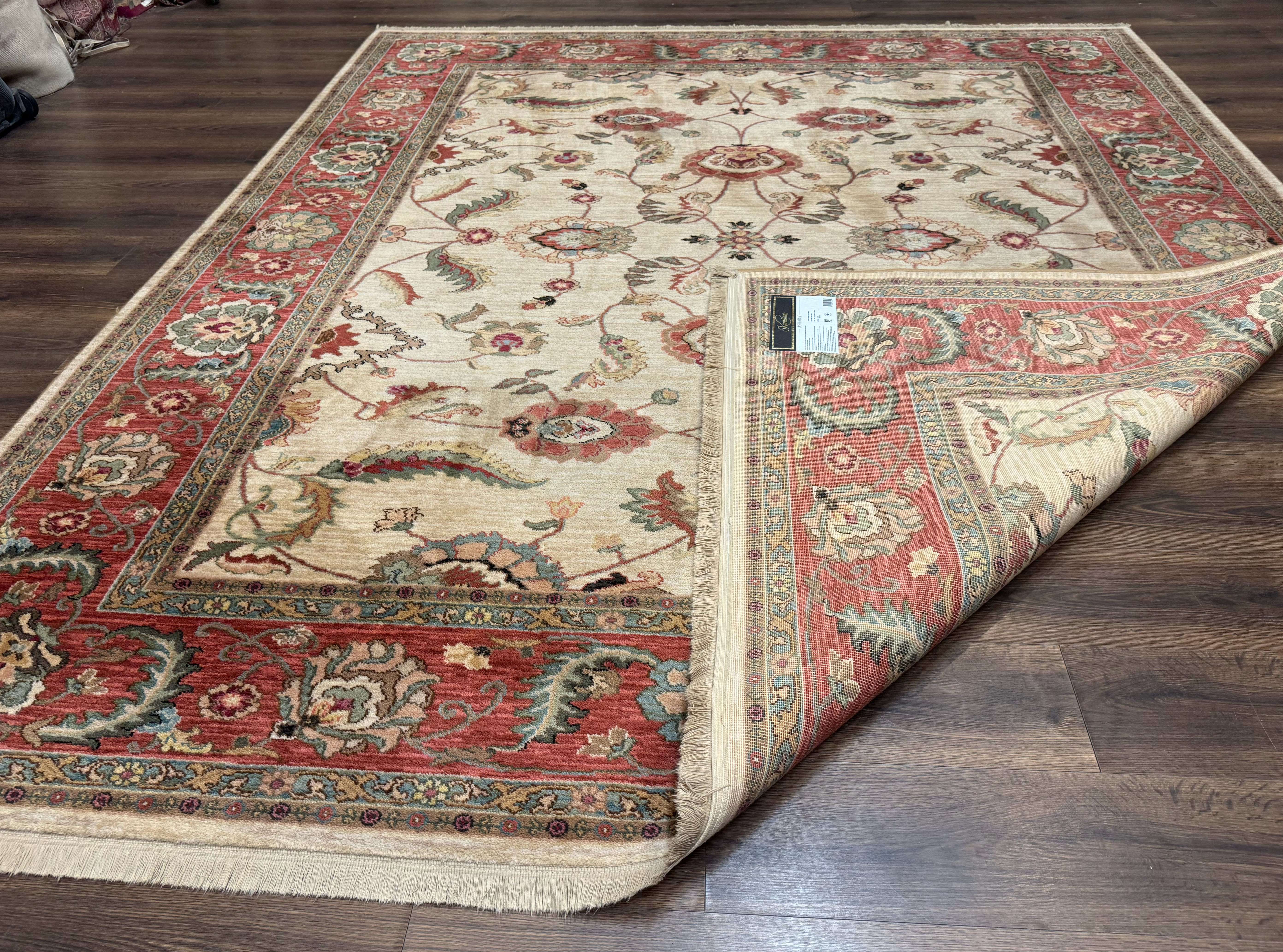 Karastan Rug 8.8 x 10, Ashara Agra Ivory #549, Wool, Vintage - Jewel Rugs