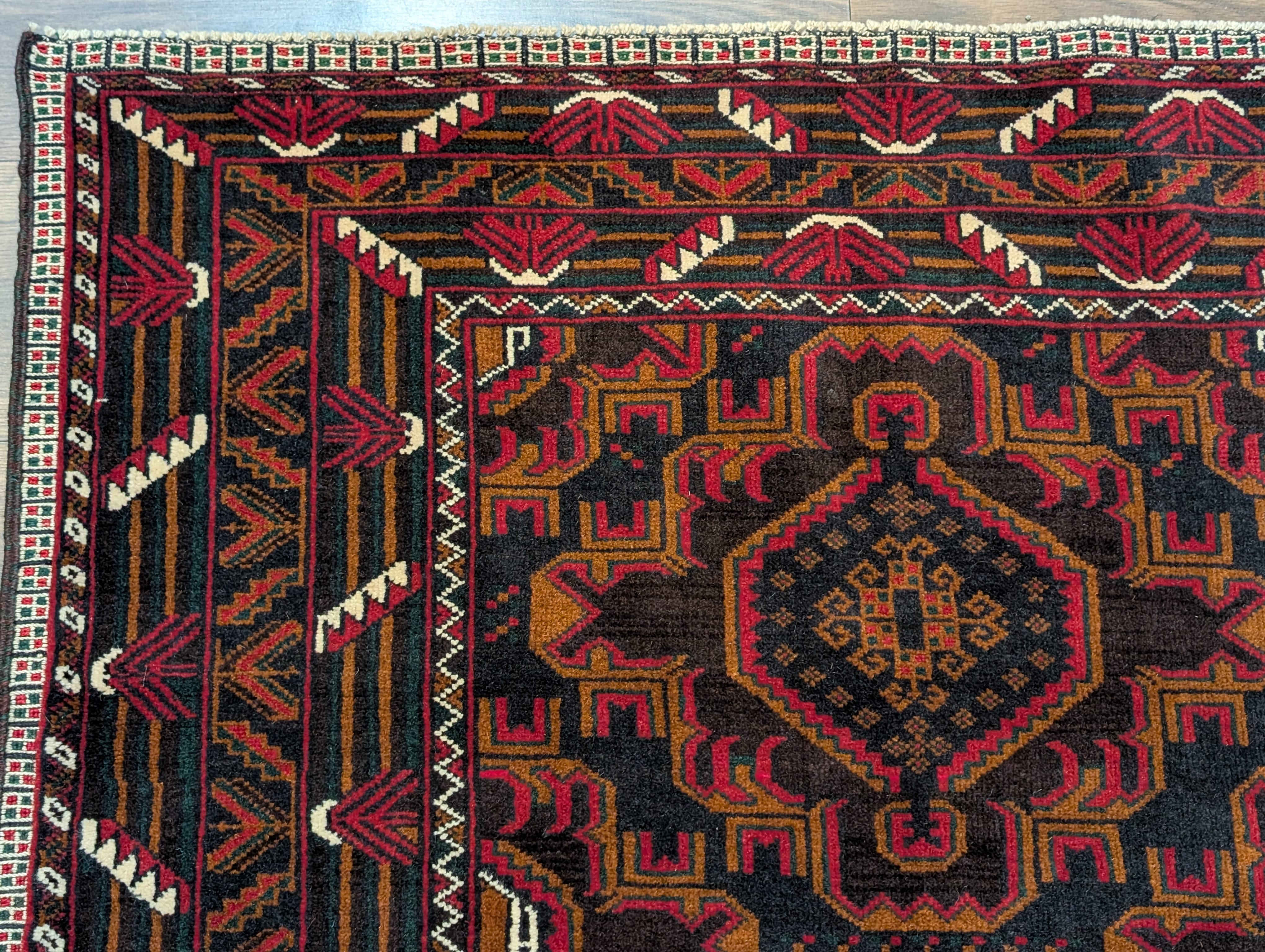Afghan Baluch Rug 4x6, Handmade, Tribal, Geometric, New - Jewel Rugs