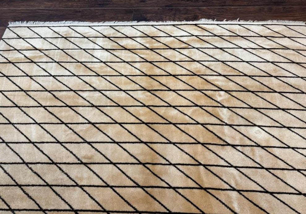 German Rug 7x10, Vintage Handmade Carpet, Contemporary - Jewel Rugs