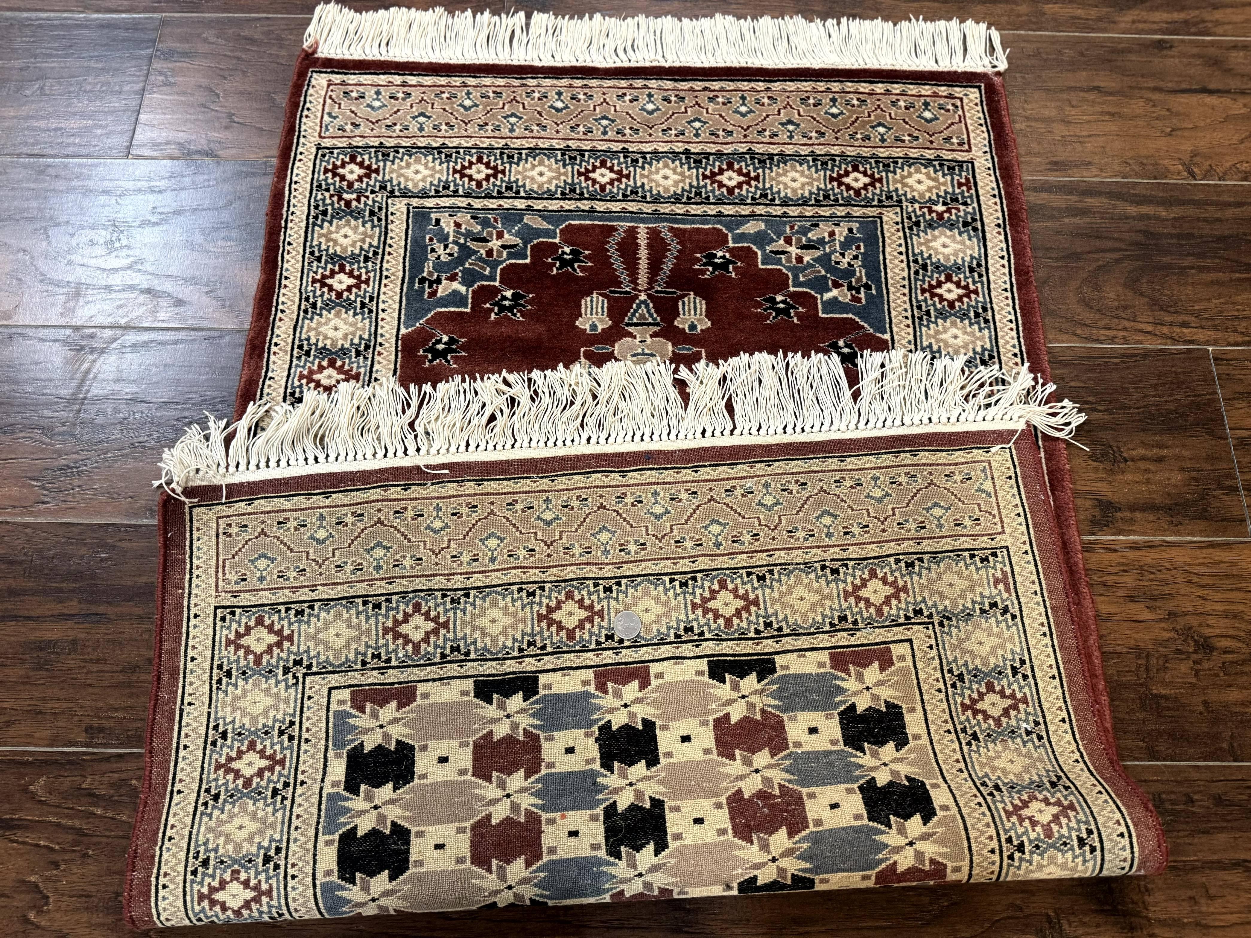 Small Pakistani Bokhara Prayer Rug 2.7 x 4 - Jewel Rugs