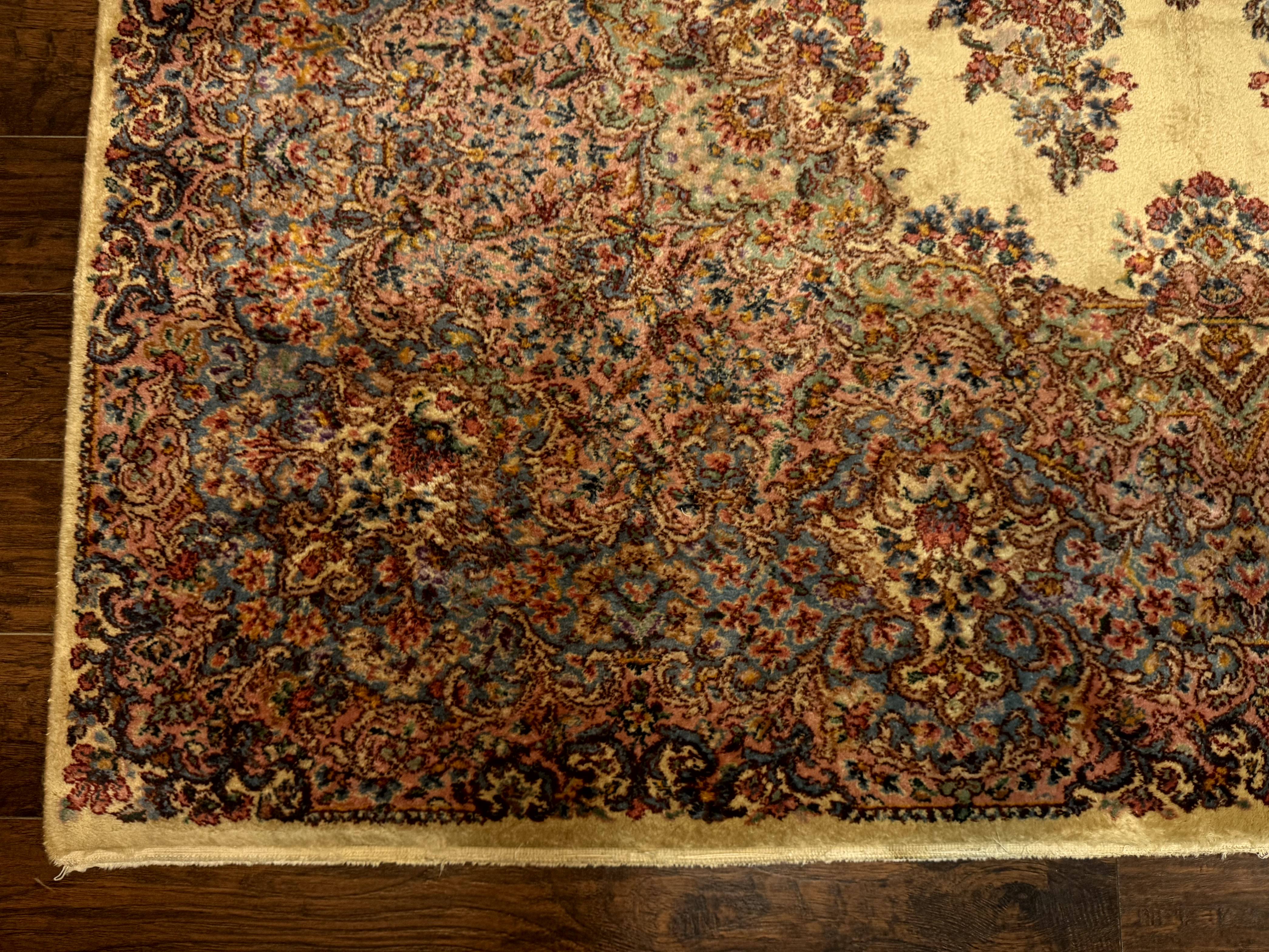 Karastan Kirman Rug #781, Antique Karastan Oriental Carpet 8.8 x 12, Wool Area Rug, Original Collection 700 Series, Rare Discontinued - Jewel Rugs