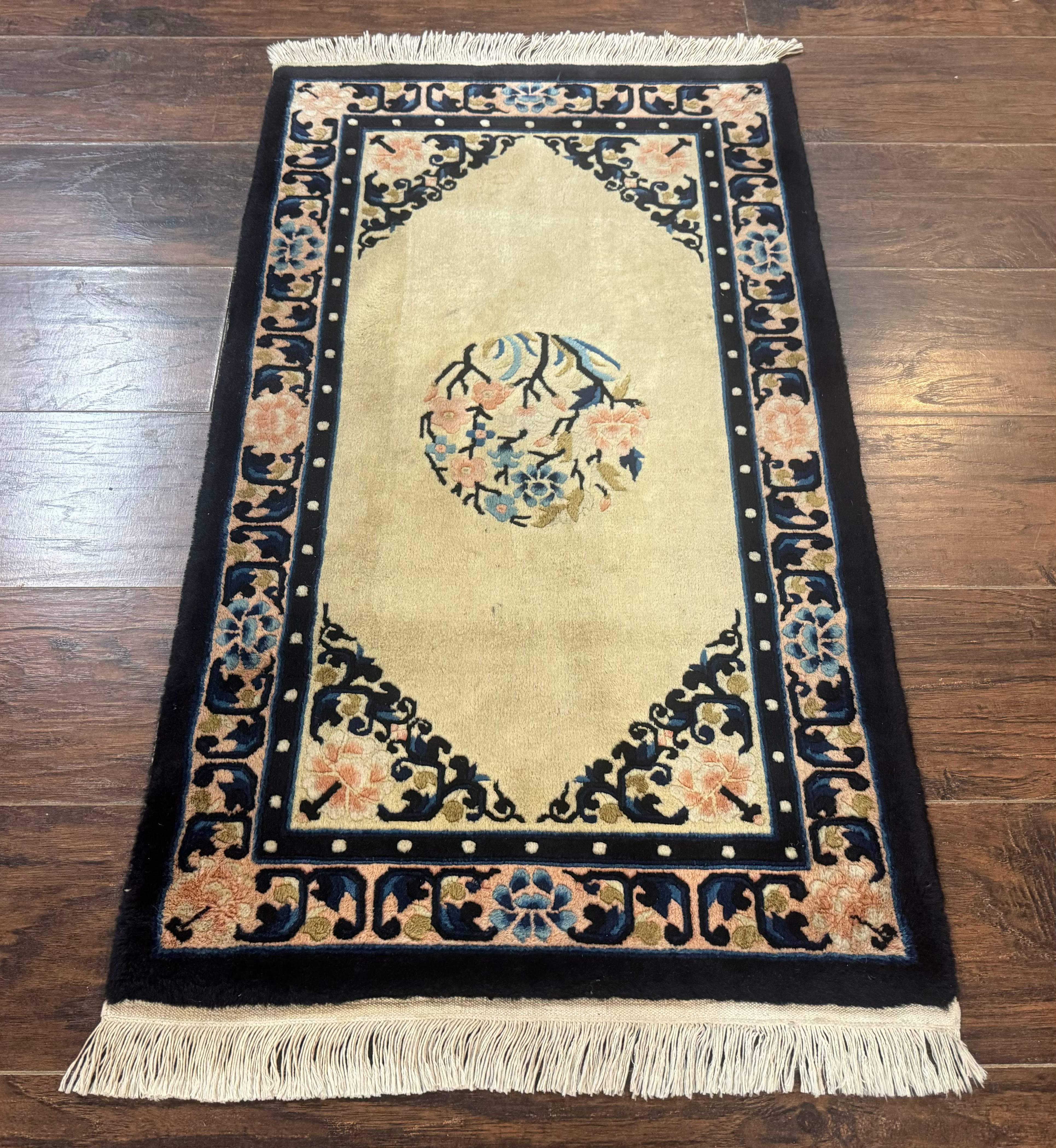 Chinese Peking Rug 2x3, Small Chinese Wool Carpet - Jewel Rugs
