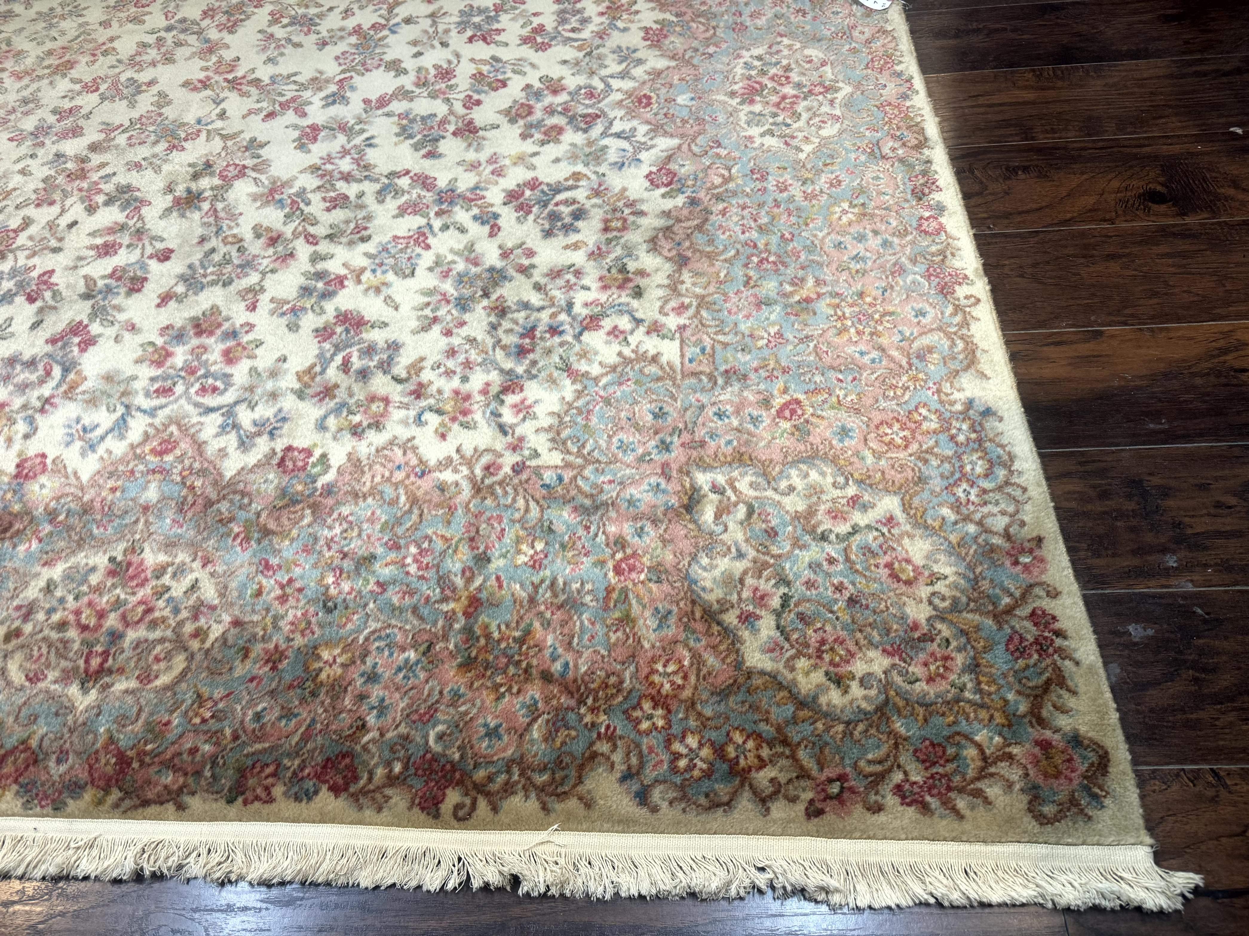 Karastan Kirman Rug #788, Wool Karastan Carpet 11x12, Unique Almost Square Size, Rare, Original 700 Series, Vintage Discontinued Karastan - Jewel Rugs