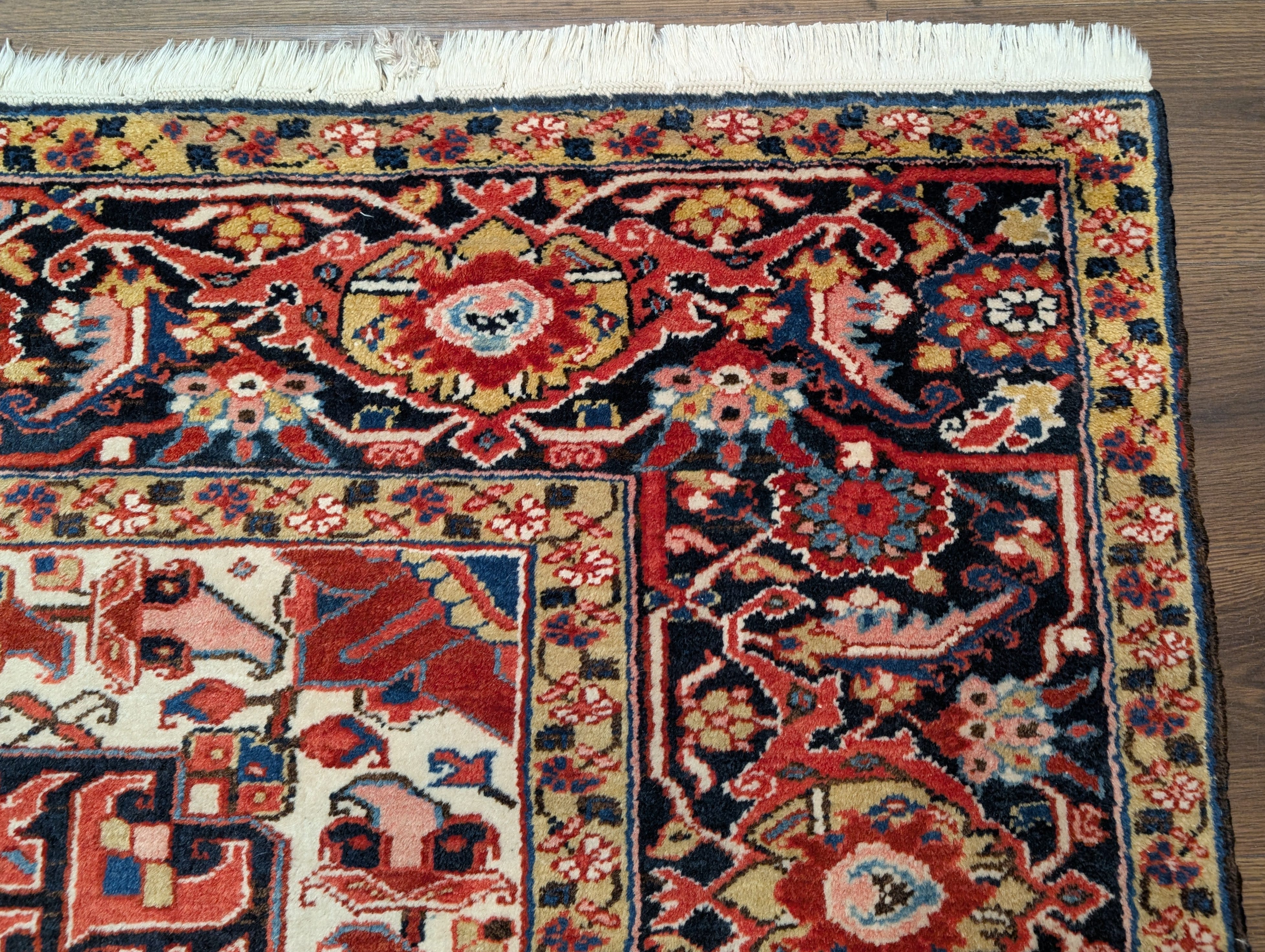 Persian Heriz Rug 8x12, Hand-Knotted Wool Carpet - Jewel Rugs