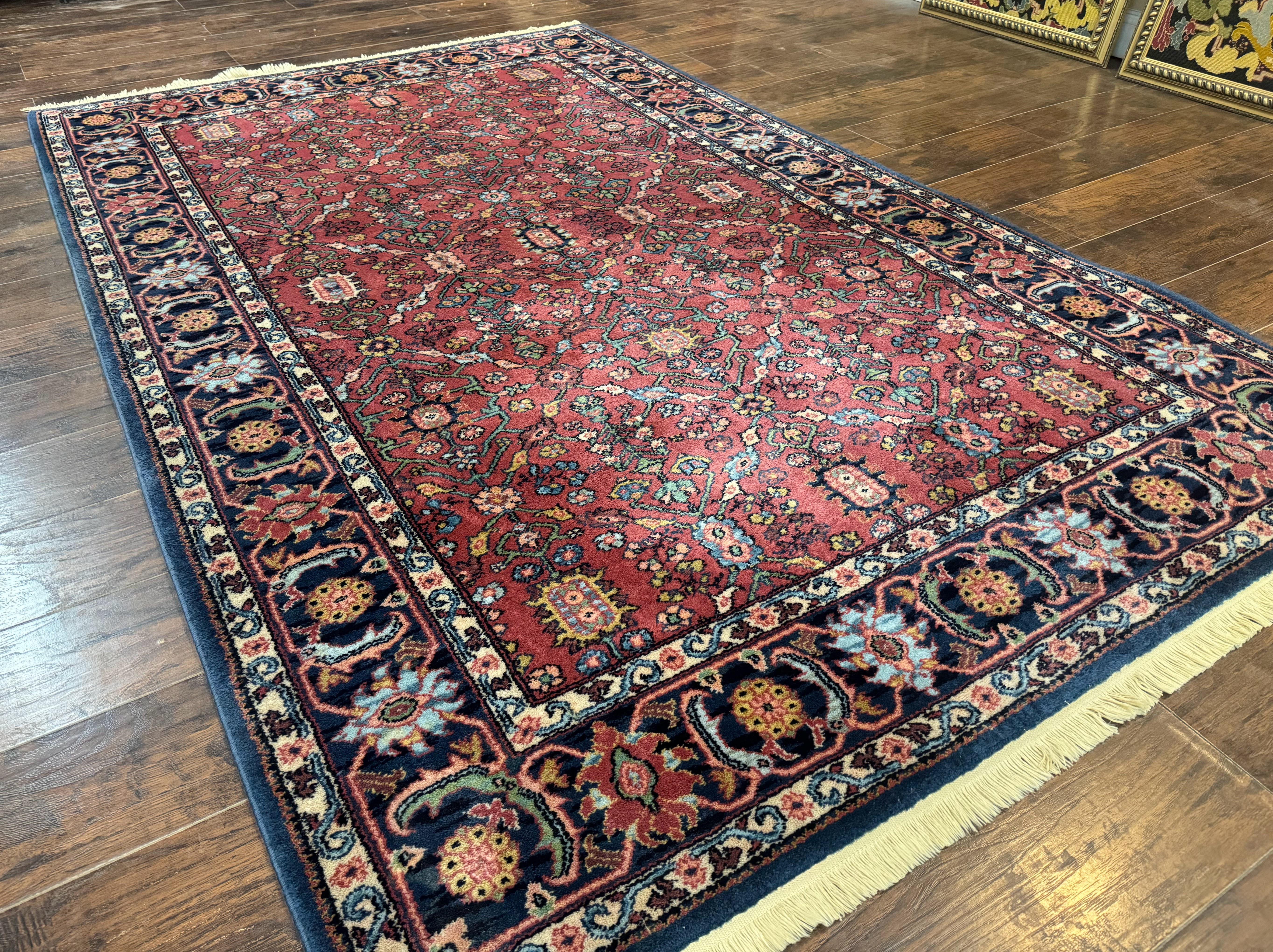 Karastan Rug 5.9 x 9 Serapi #729, Wool Karastan Carpet, Original 700 Series, Red, Discontinued, 6x9 Vintage Karastan Area Rug, Rare - Jewel Rugs