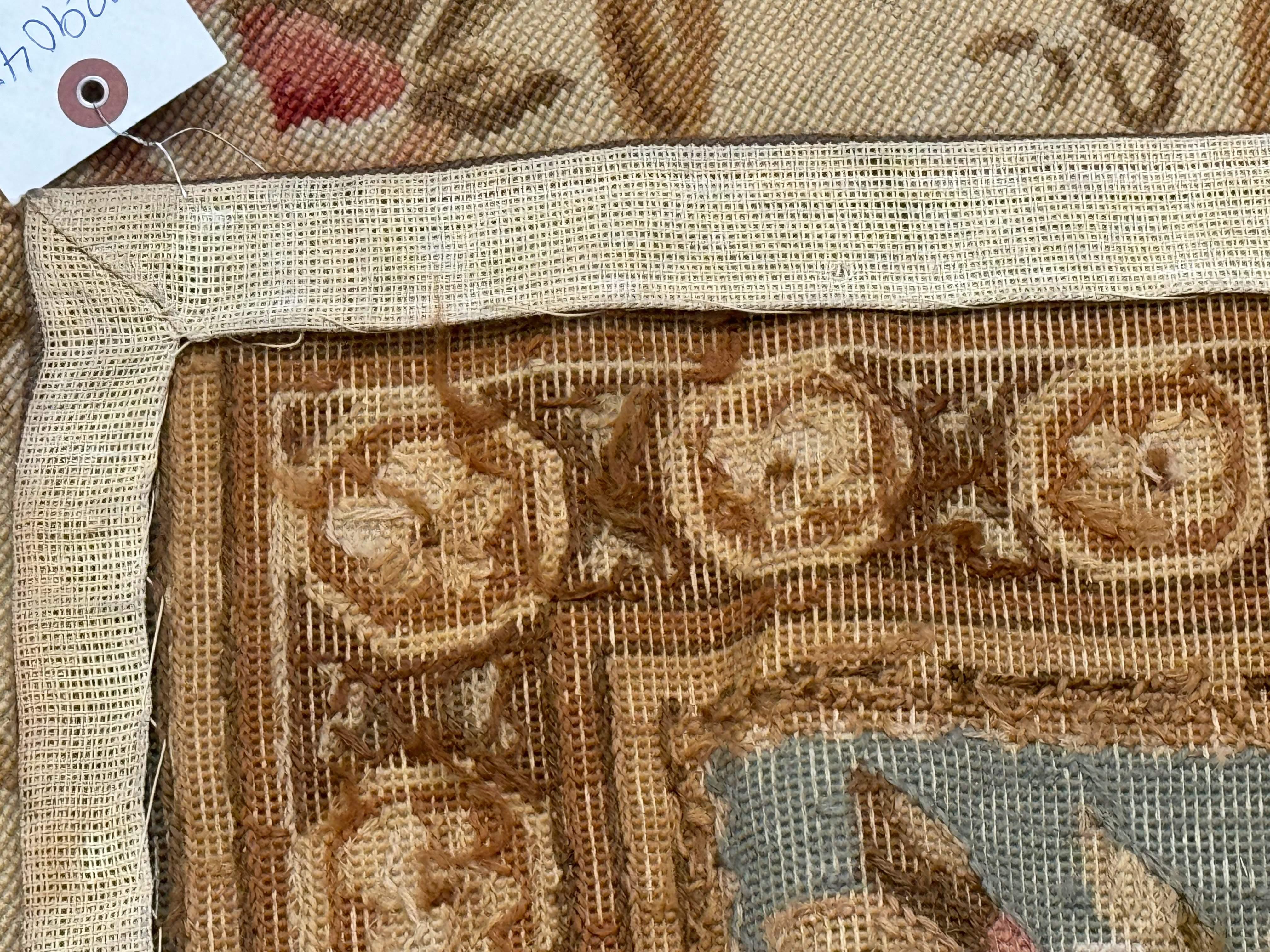 Aubusson Rug 6x9, Cream and Light Blue, European French Design, Elegant, Floral - Jewel Rugs