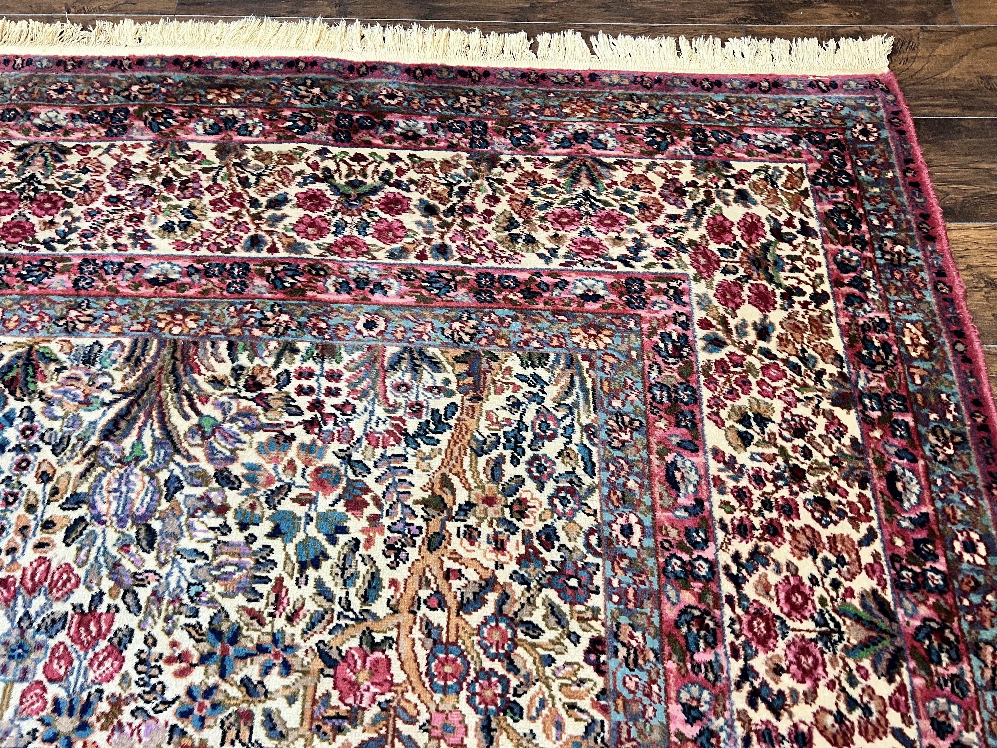 Karastan Rug 9x12, Lanamar Kirman #5519, Wool Karastan Carpet, Antique Floral Karastan Rug, Tree of Life Design Rug, Traditional Rug - Jewel Rugs