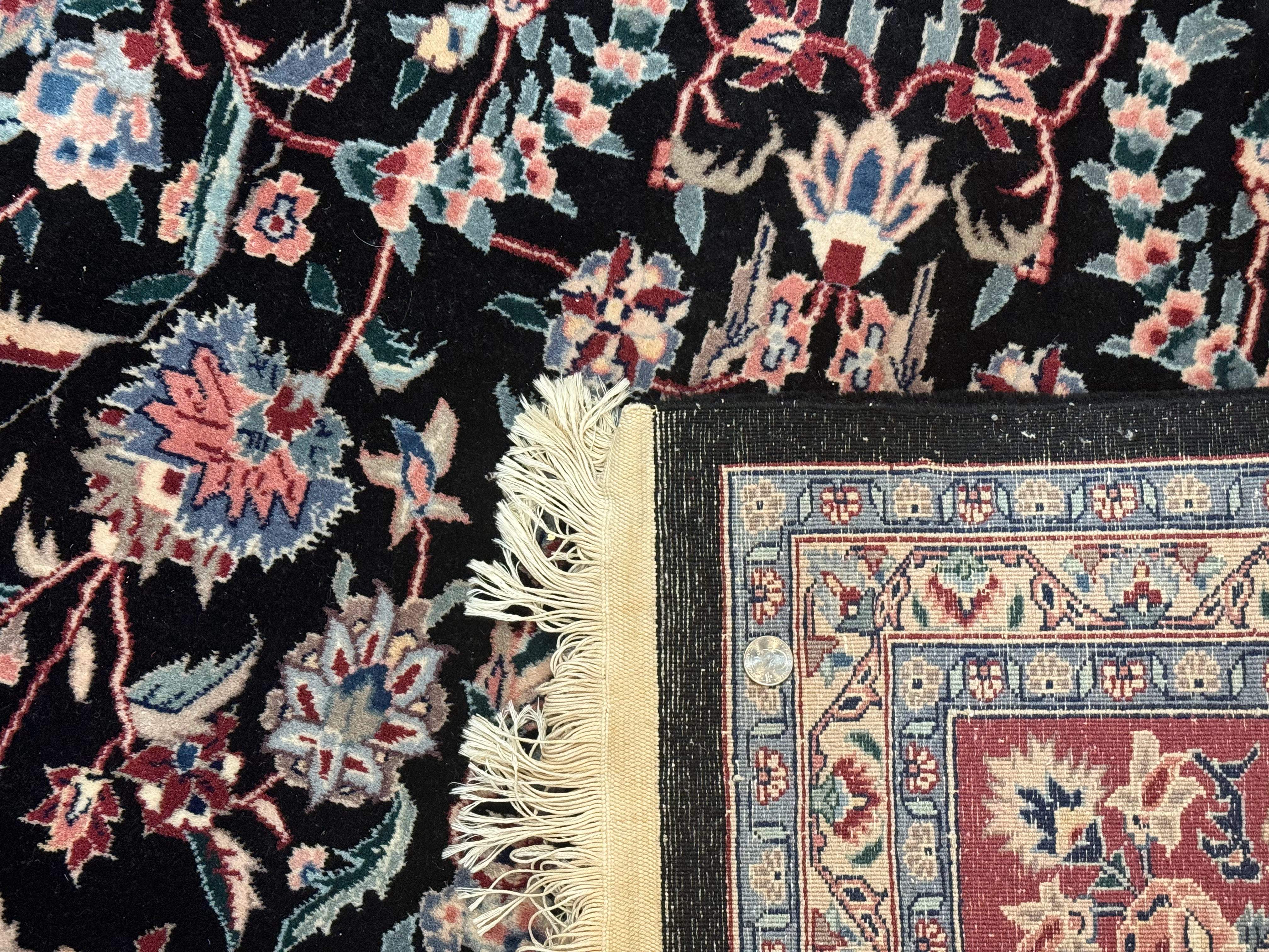 Large Sino Persian Rug 10x15, Floral Allover, Hand Knotted Wool Carpet, Fine - Jewel Rugs