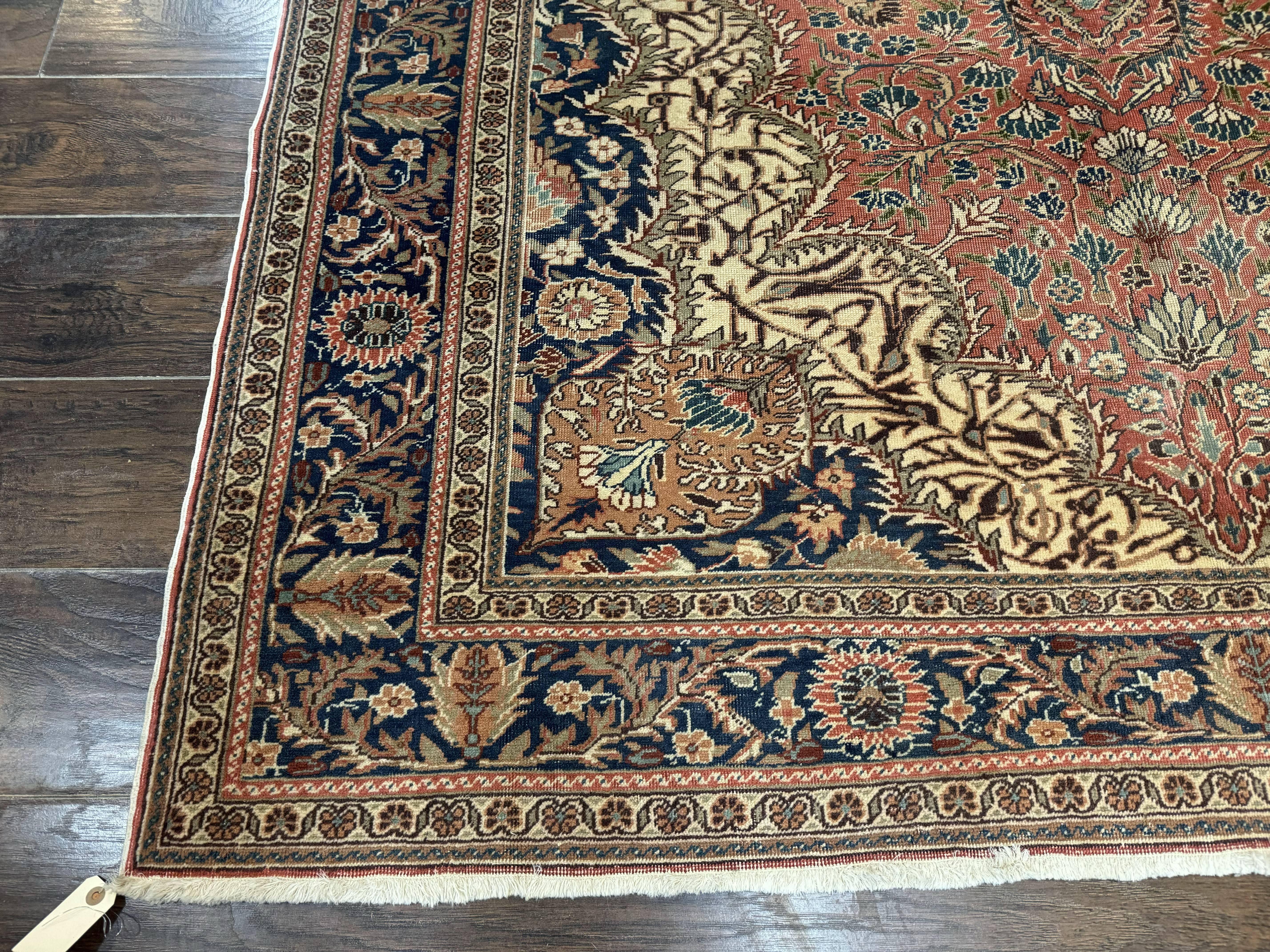 Turkish Kayseri Rug 6x10, Antique Turkish Carpet, Floral Medallion, Oriental Carpet, Red - Jewel Rugs