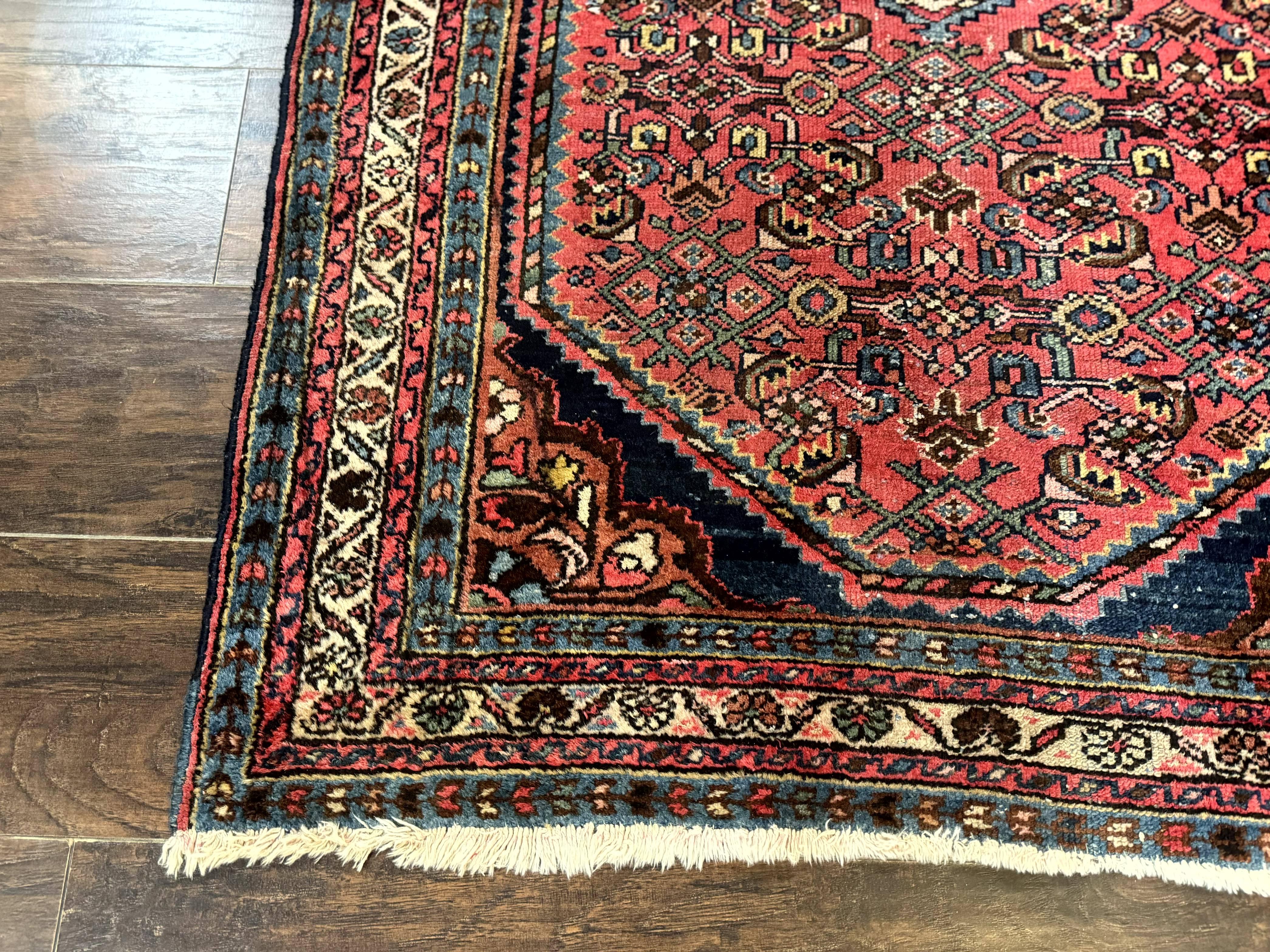 Antique Persian Tribal Rug 3.6 x 5, Hamadan Angelas Rug - Jewel Rugs