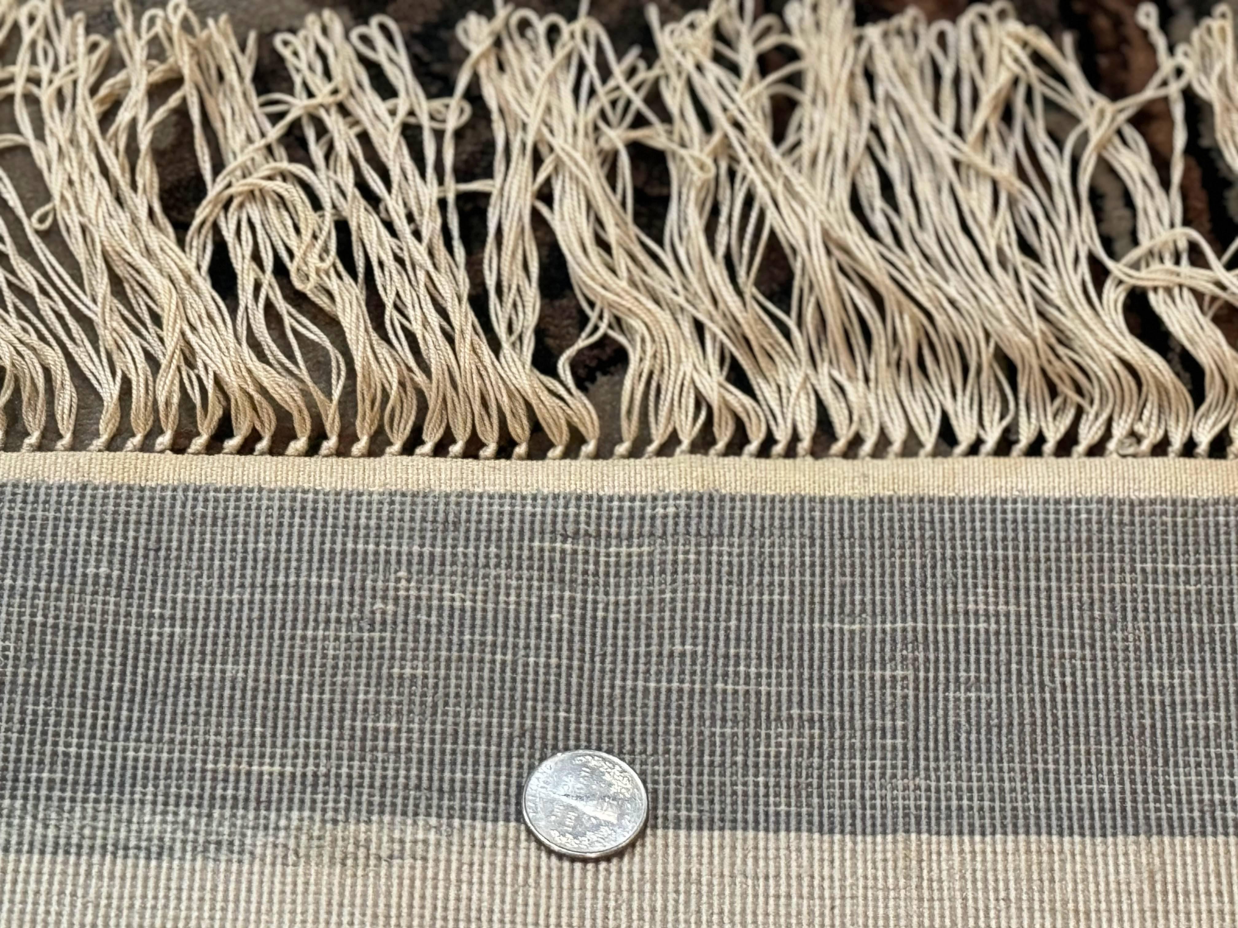 Chinese Silk Wall Hanging 3x5, Handmade, River and Boat Scene, Rug Tapestry - Jewel Rugs