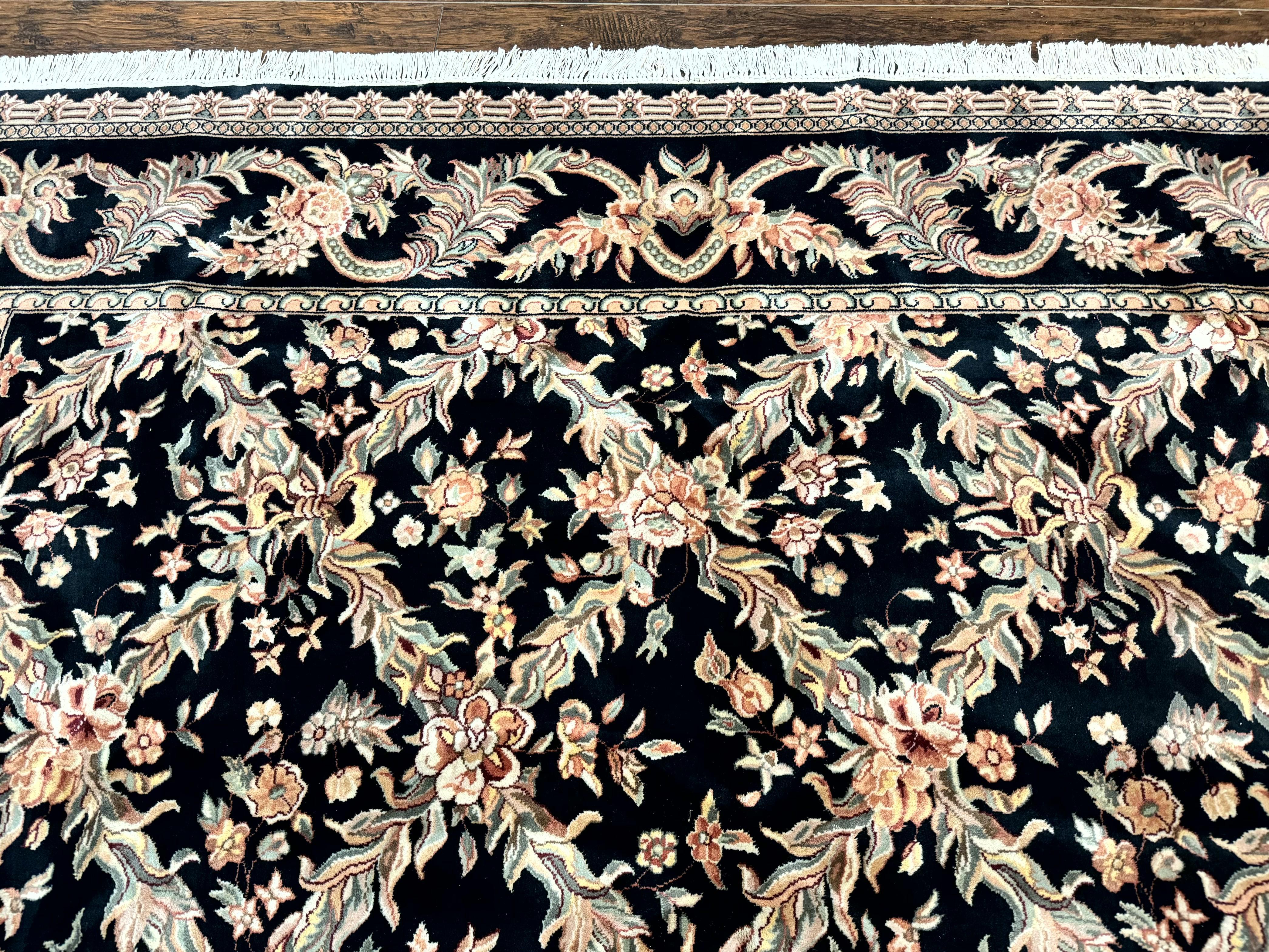 Pak Persian Rug 8x10, Black, Handmade - Jewel Rugs