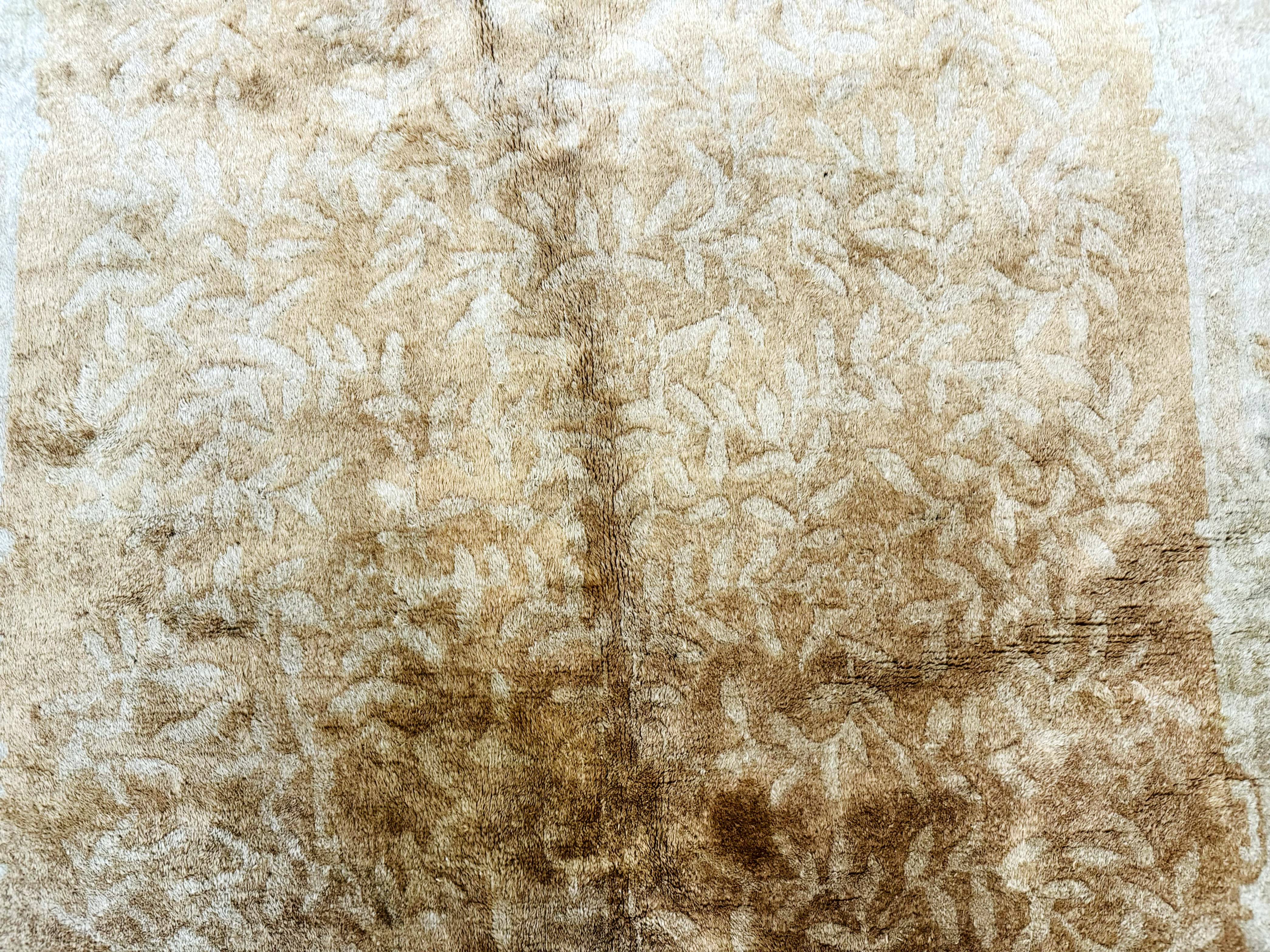 Chinese Peking Rug 5x7, Golden-Tan, Vintage Chinese Wool Carpet - Jewel Rugs