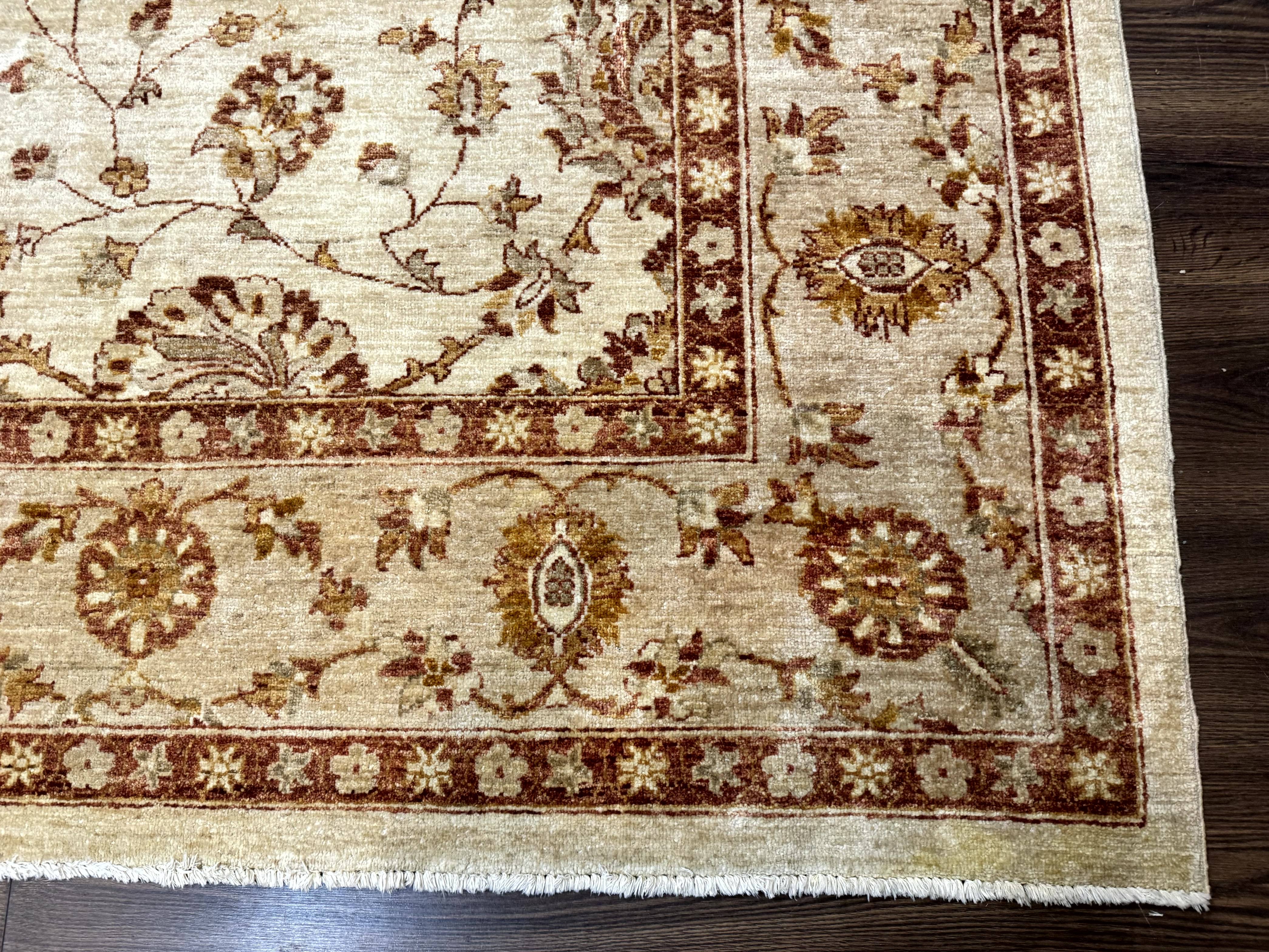 Pakistani Peshawar Rug 8x10, Pak Persian Traditional Oriental Carpet, Handmade, Wool, Allover Pattern - Jewel Rugs