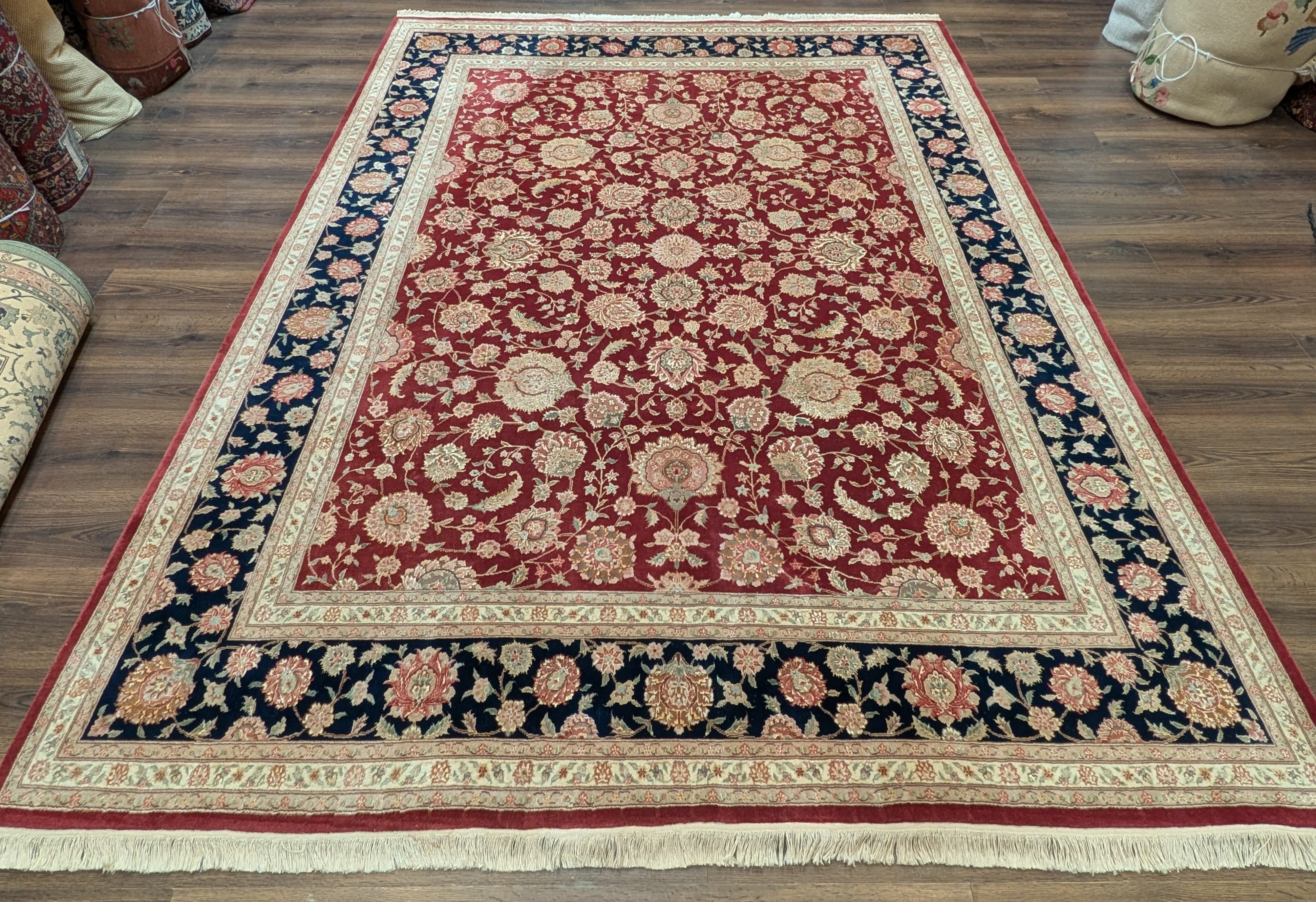 Pak Persian Rug 8x10, Allover Design, Hand-Knotted Wool Carpet, 200 KPSI - Jewel Rugs