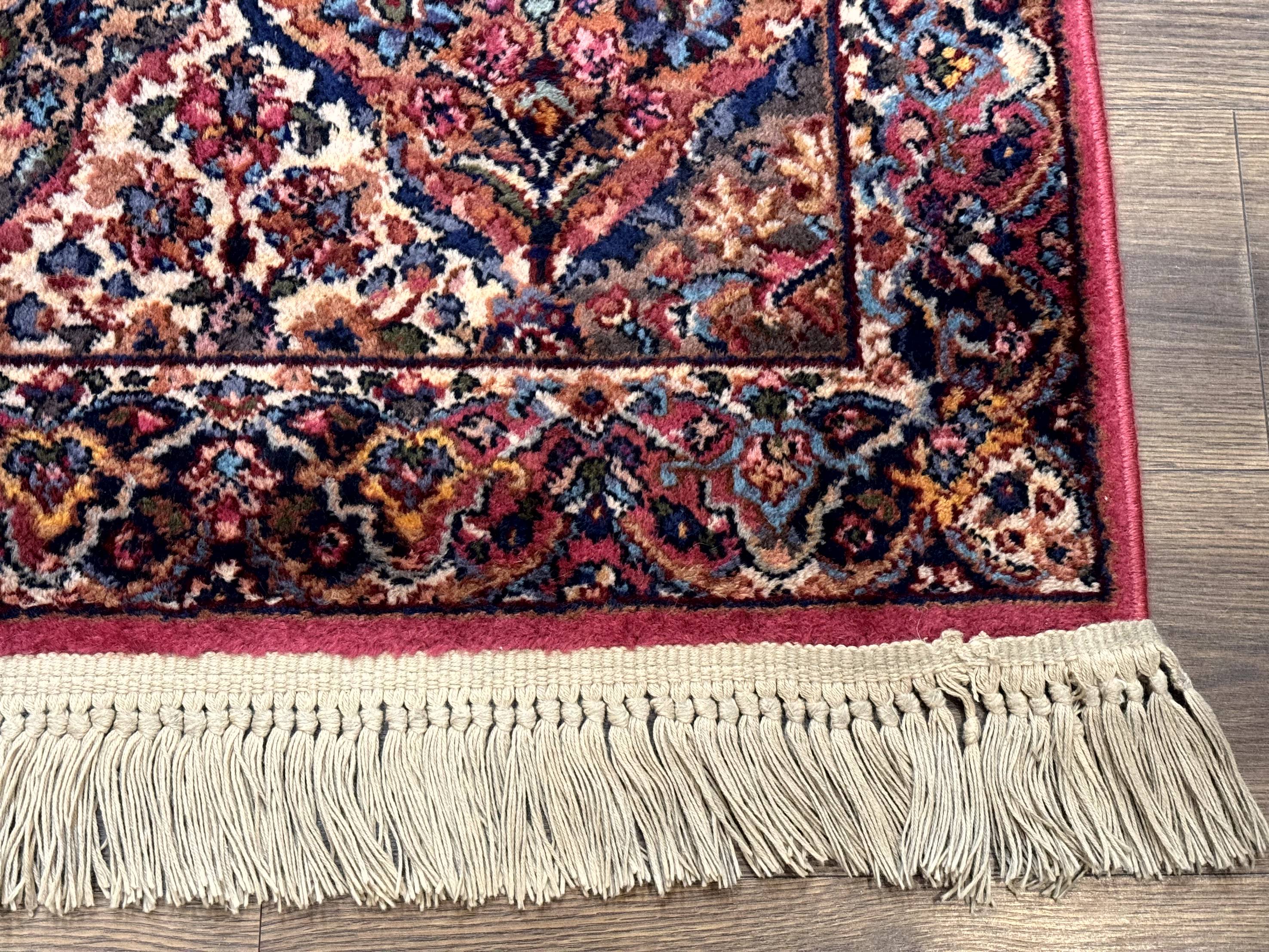 Karastan Rug 3x5 Multicolor Panel Kirman #717, Original 700 Series, Wool Pile, Discontinued - Jewel Rugs
