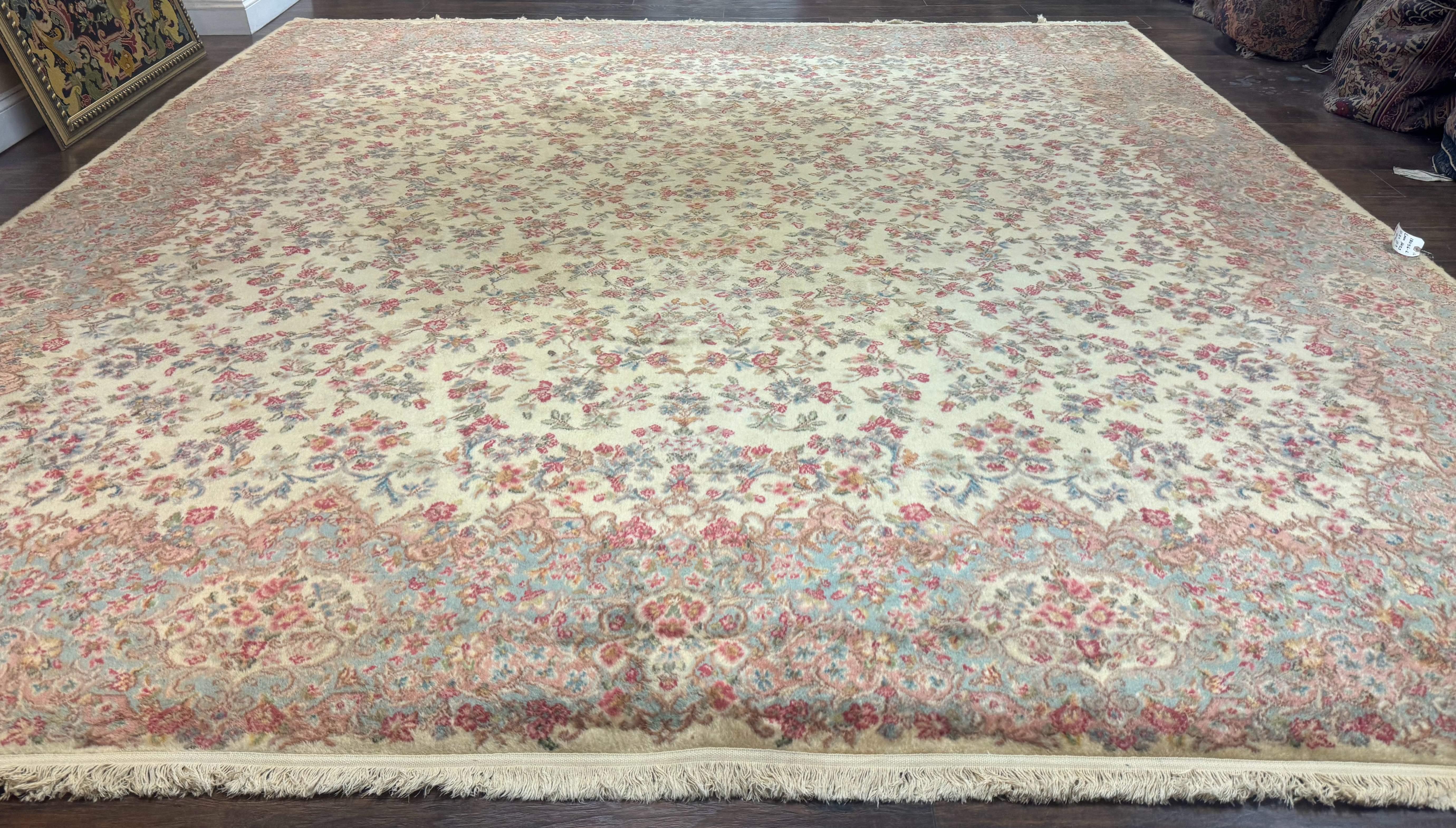 Karastan Kirman Rug #788, Wool Karastan Carpet 11x12, Unique Almost Square Size, Rare, Original 700 Series, Vintage Discontinued Karastan - Jewel Rugs