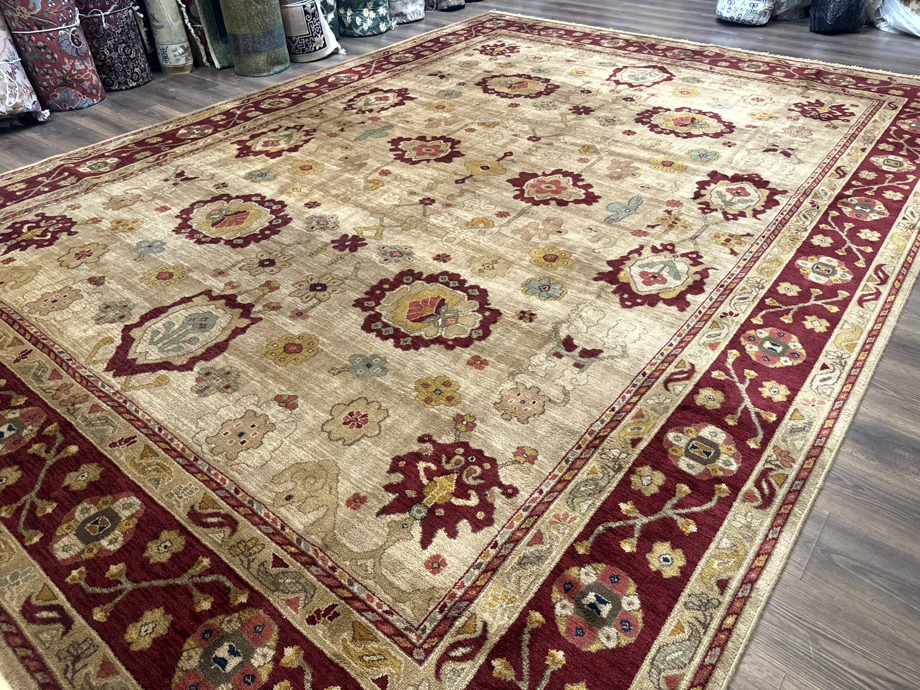 Karastan Rug 10x14, Antique Legends Oushak 2200-203, Vintage, Wool Pile - Jewel Rugs