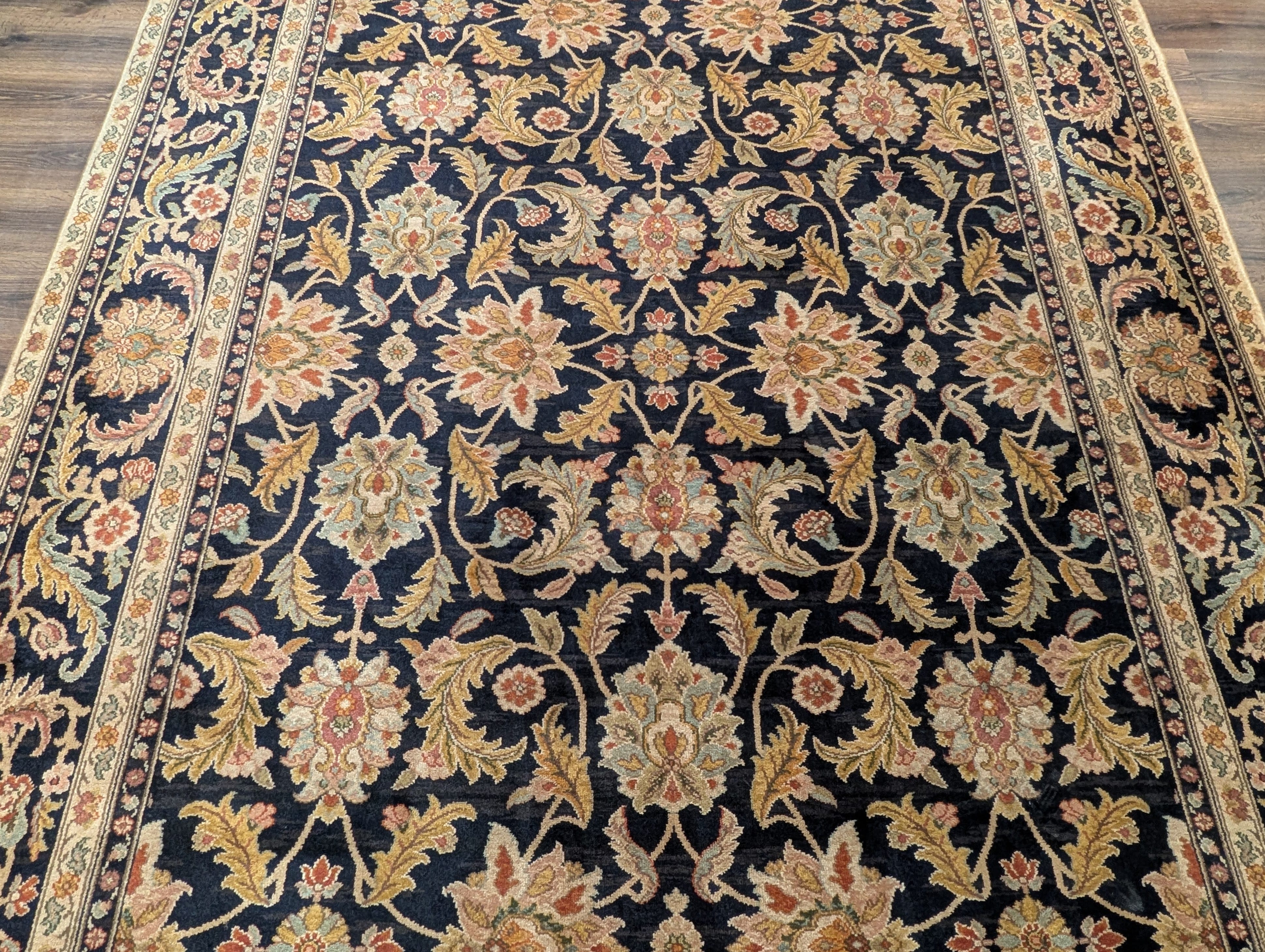 Karastan Rug 8.8 x 12 Antique Legends Agra Black Wool Carpet - Jewel Rugs