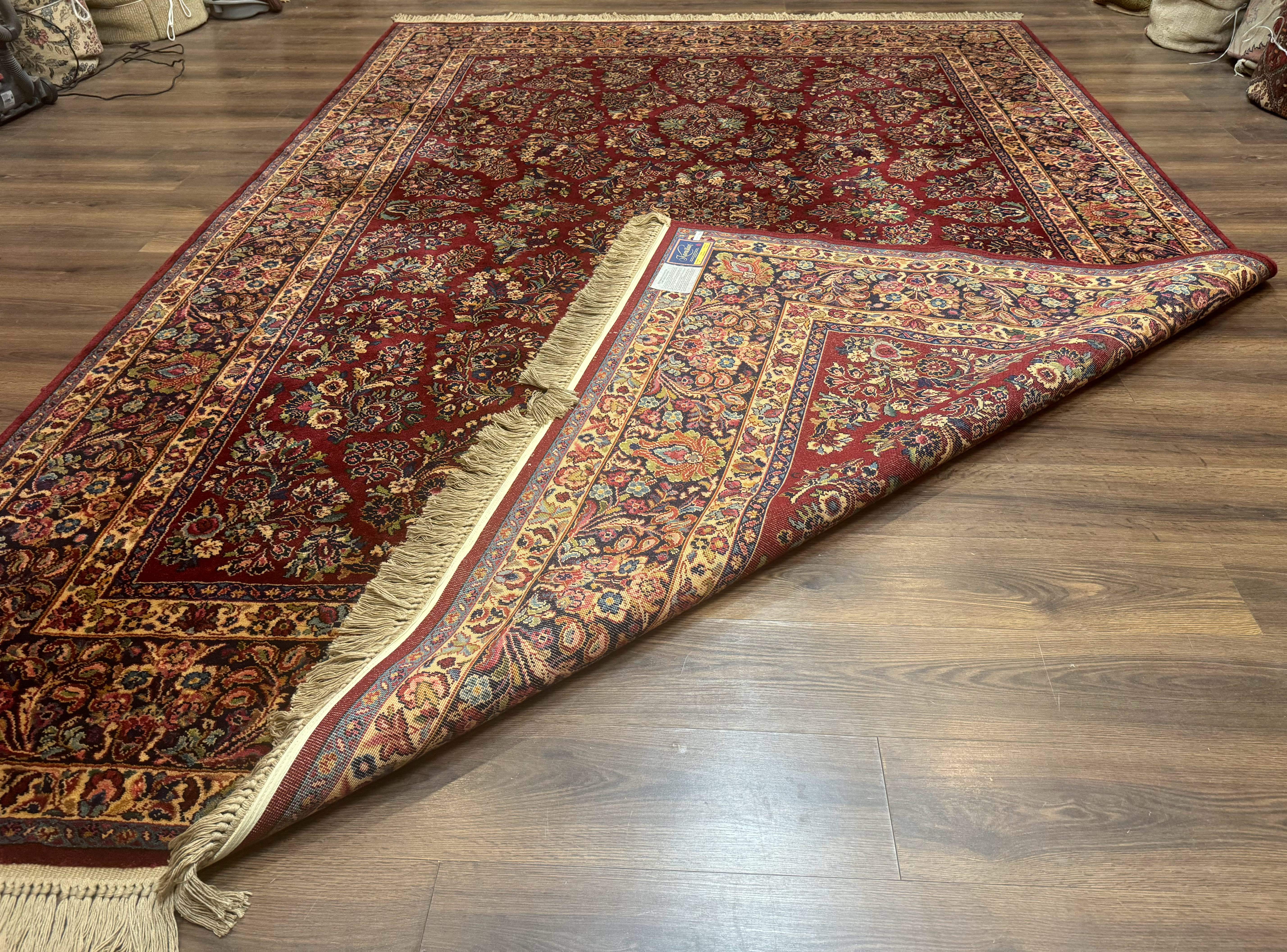 Karastan Rug 8.8 x 12 Red Sarouk #785 - Jewel Rugs