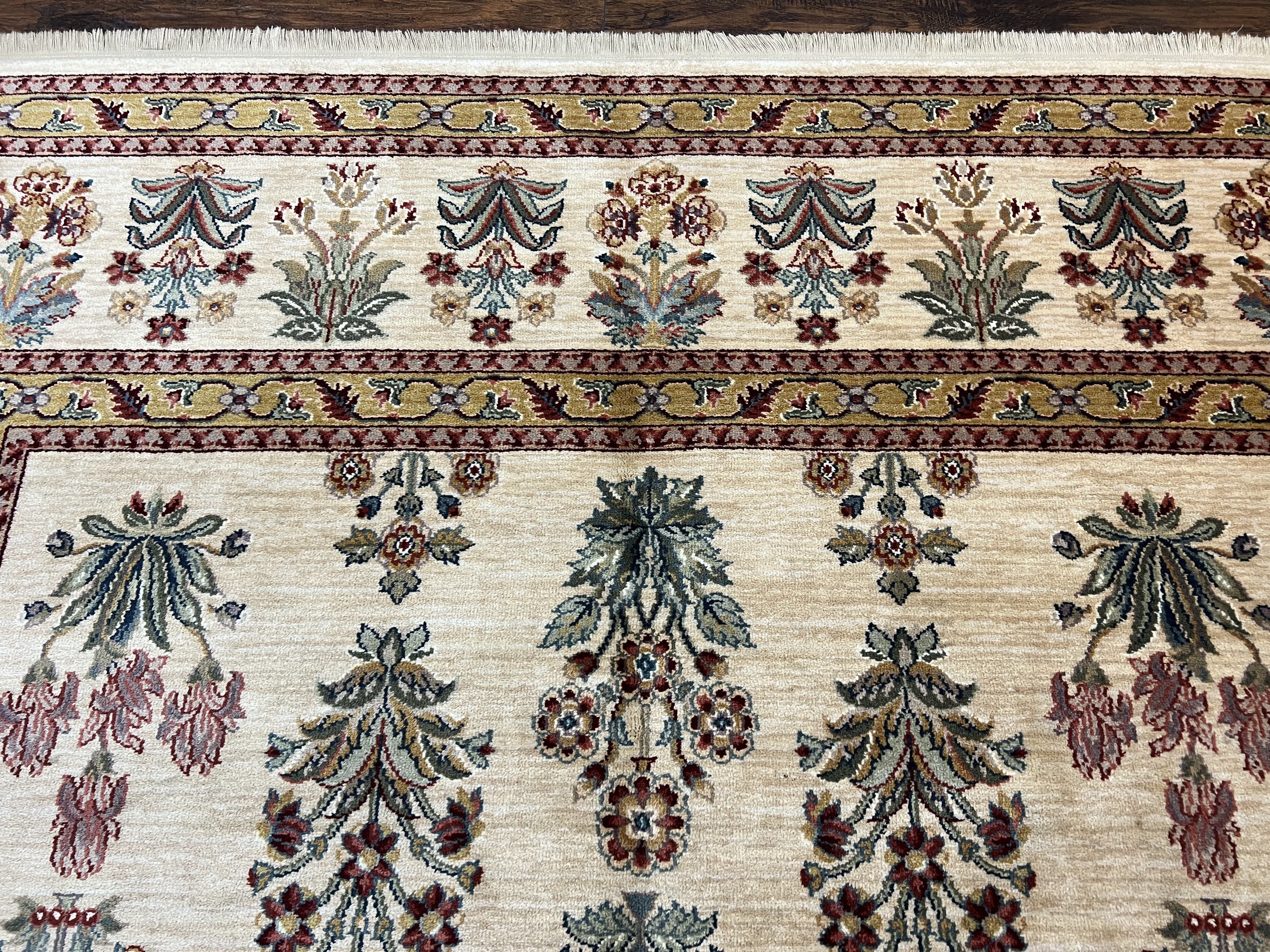 Karastan Rug 8.8 x 12, Ashara Amritsar #549, Oatmeal Color, Wool Pile Karastan Carpet, Discontinued Karastan Area Rug, Decorative - Jewel Rugs