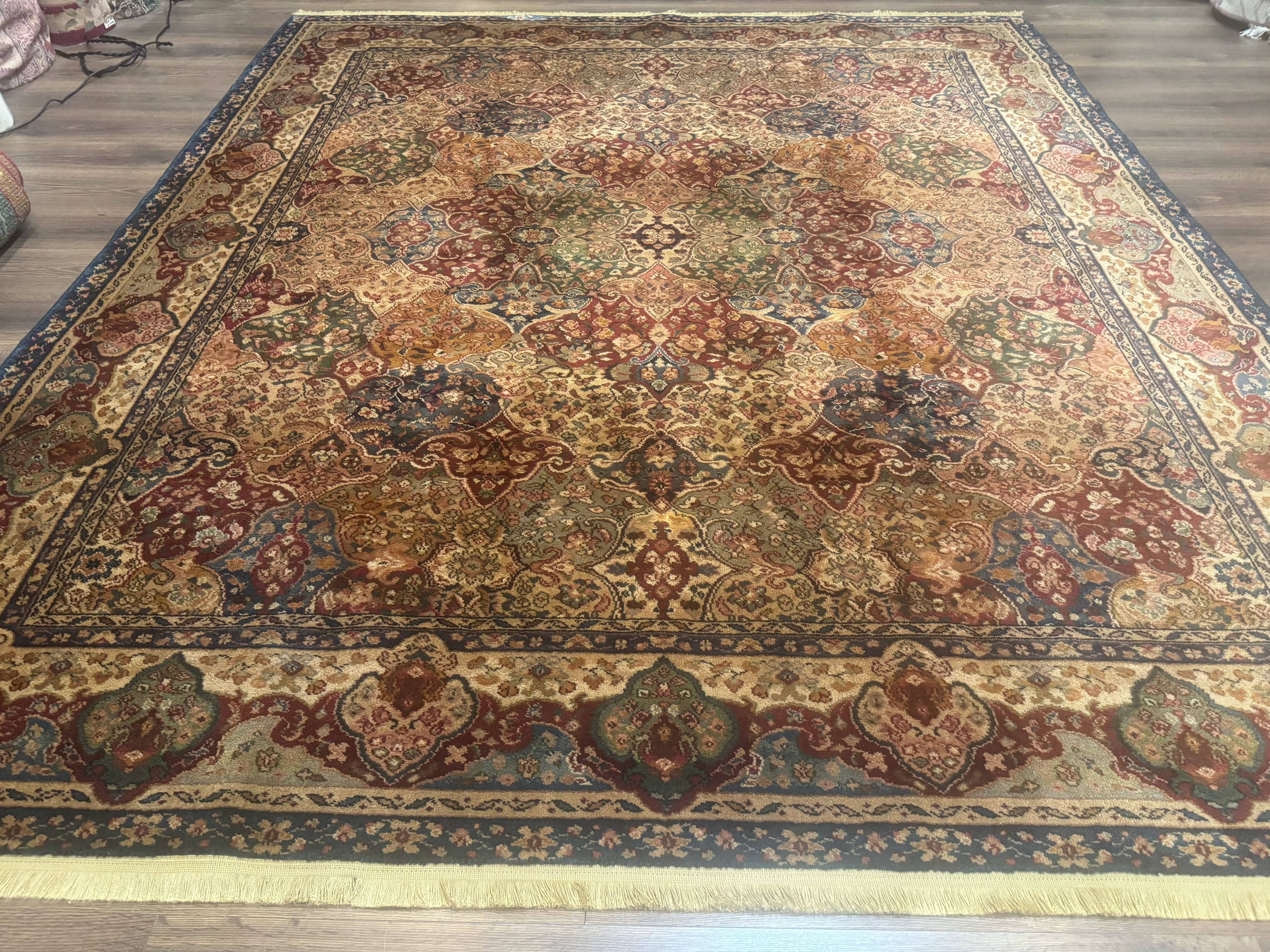 Karastan Rug 8.8 x 10, Samovar Teawash Kirman Panel #900-902, Wool Pile Vintage, Rare - Jewel Rugs