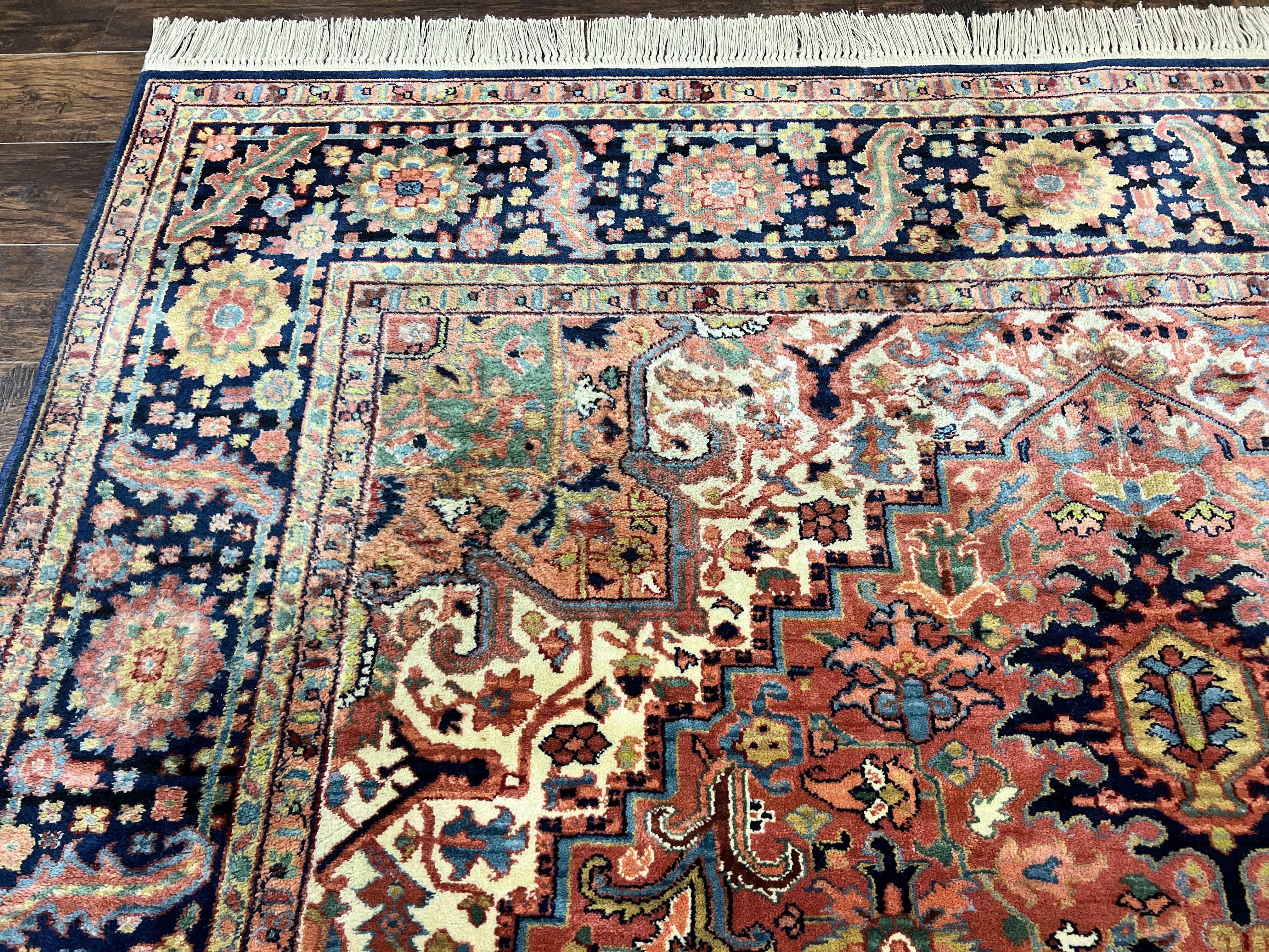 Karastan Rug 8.8 x 12, Karastan Heriz #726, Wool Pile Karastan Area Rug, Rare Hard to Find, Original 700 Series - Jewel Rugs