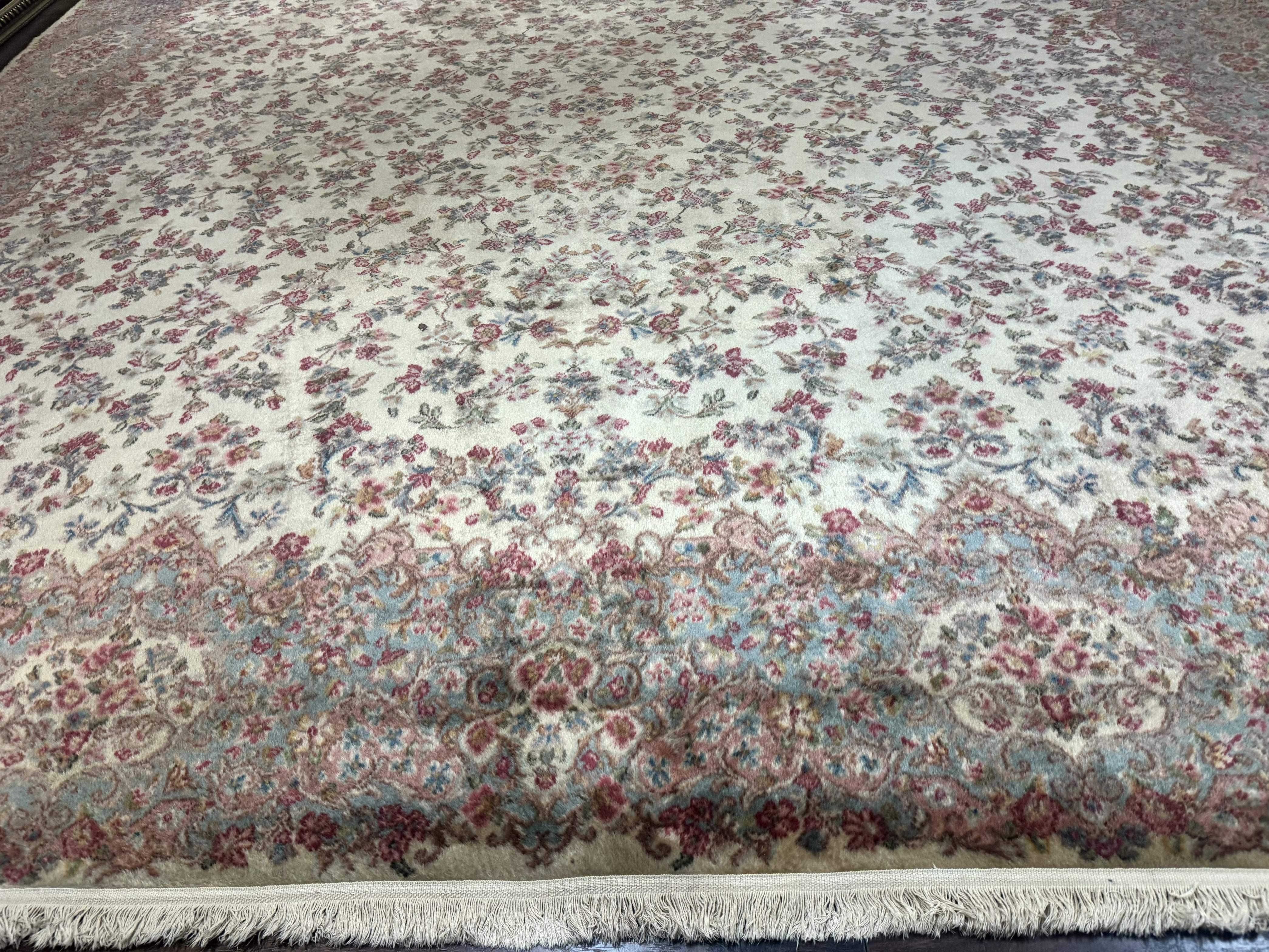 Karastan Kirman Rug #788, Wool Karastan Carpet 11x12, Unique Almost Square Size, Rare, Original 700 Series, Vintage Discontinued Karastan - Jewel Rugs