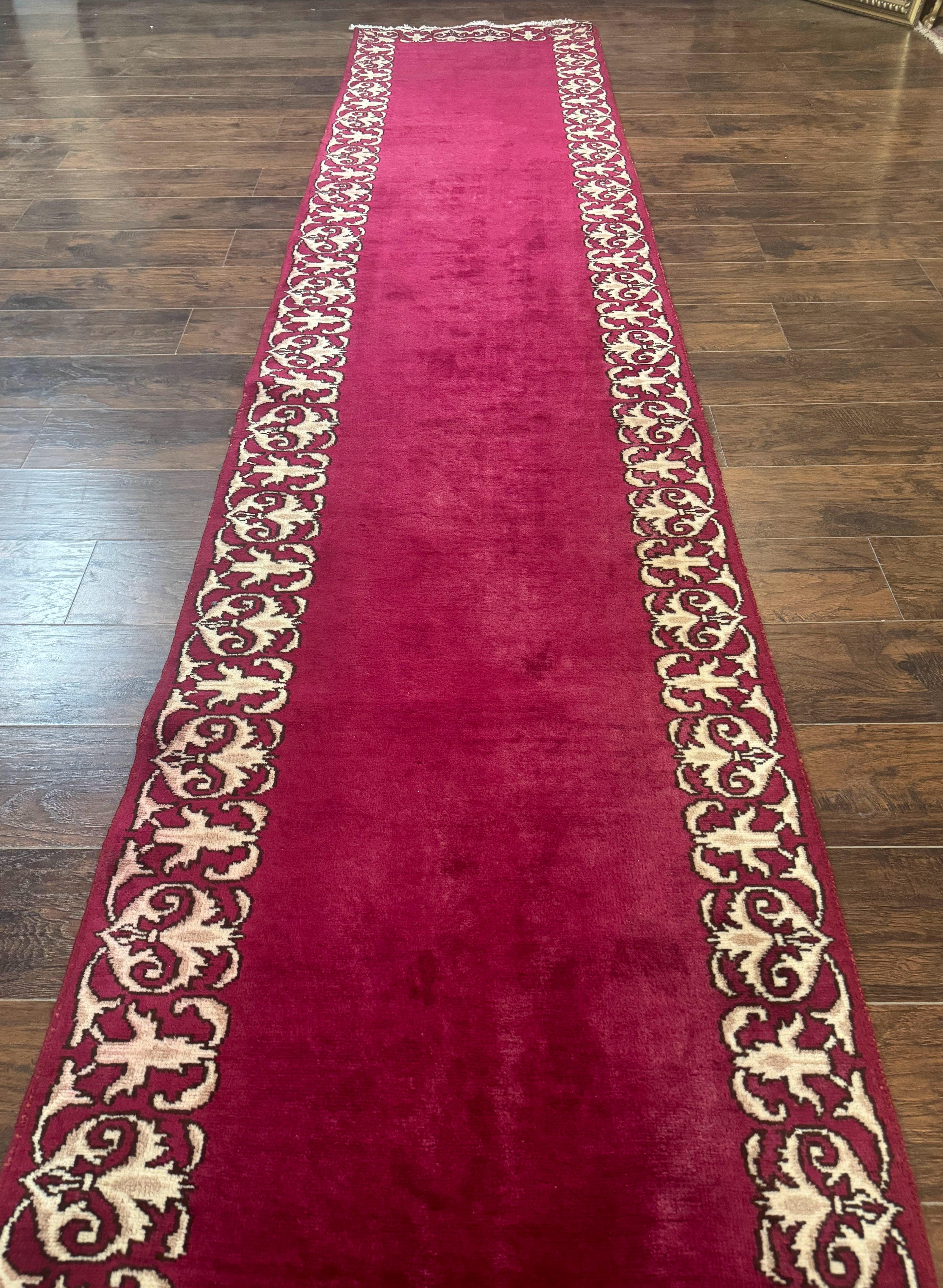 Red Persian Kerman Runner Rug 3x16 - Jewel Rugs