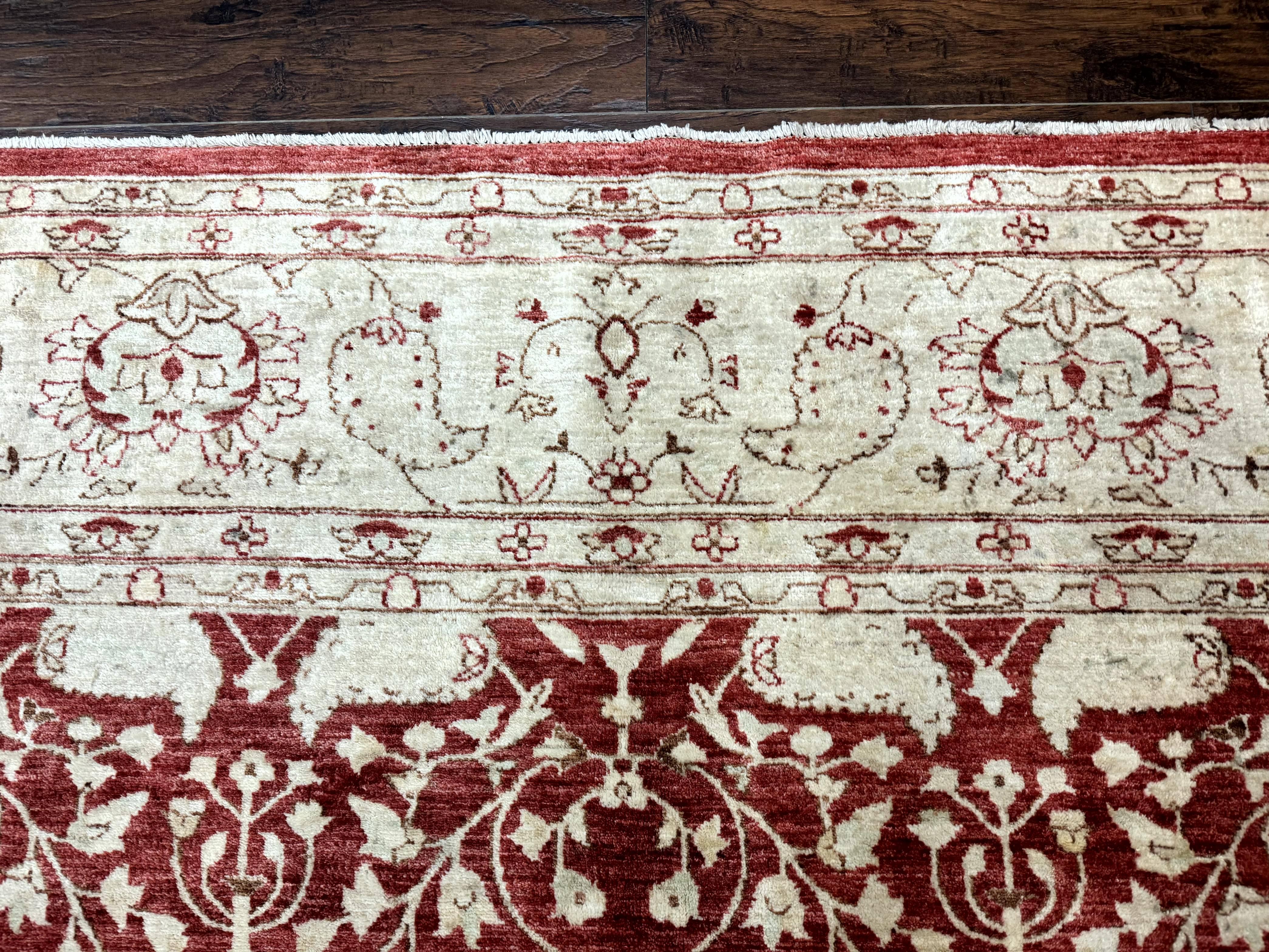 Pakistani Chobi Rug 8x10, Red, Handmade - Jewel Rugs