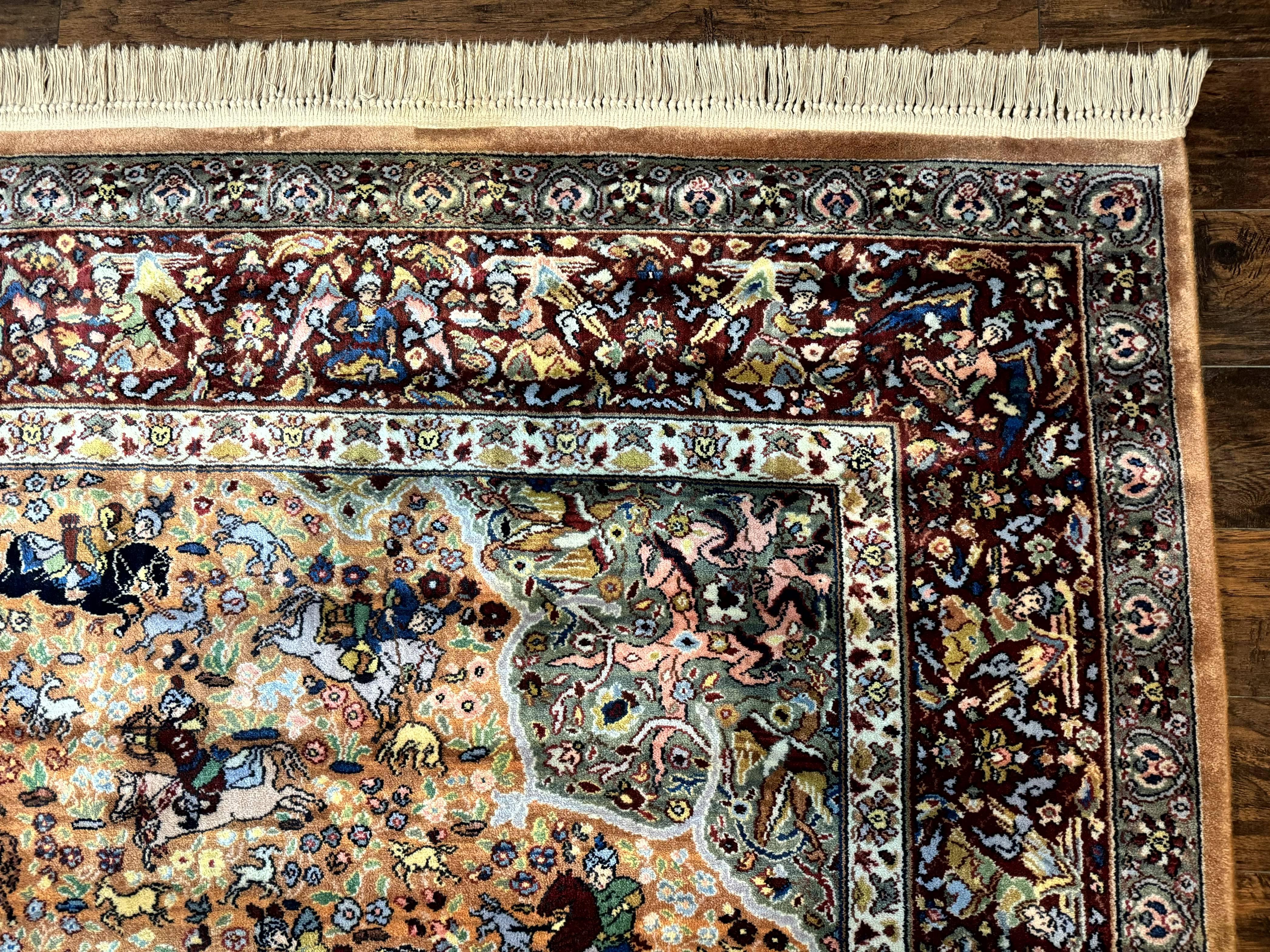 Karastan Rug 10x14 Persian Hunting Rug #723, Wool Pile Karastan Area Rug, Discontinued Original 700 Series Karastan Carpet, Room Sized - Jewel Rugs