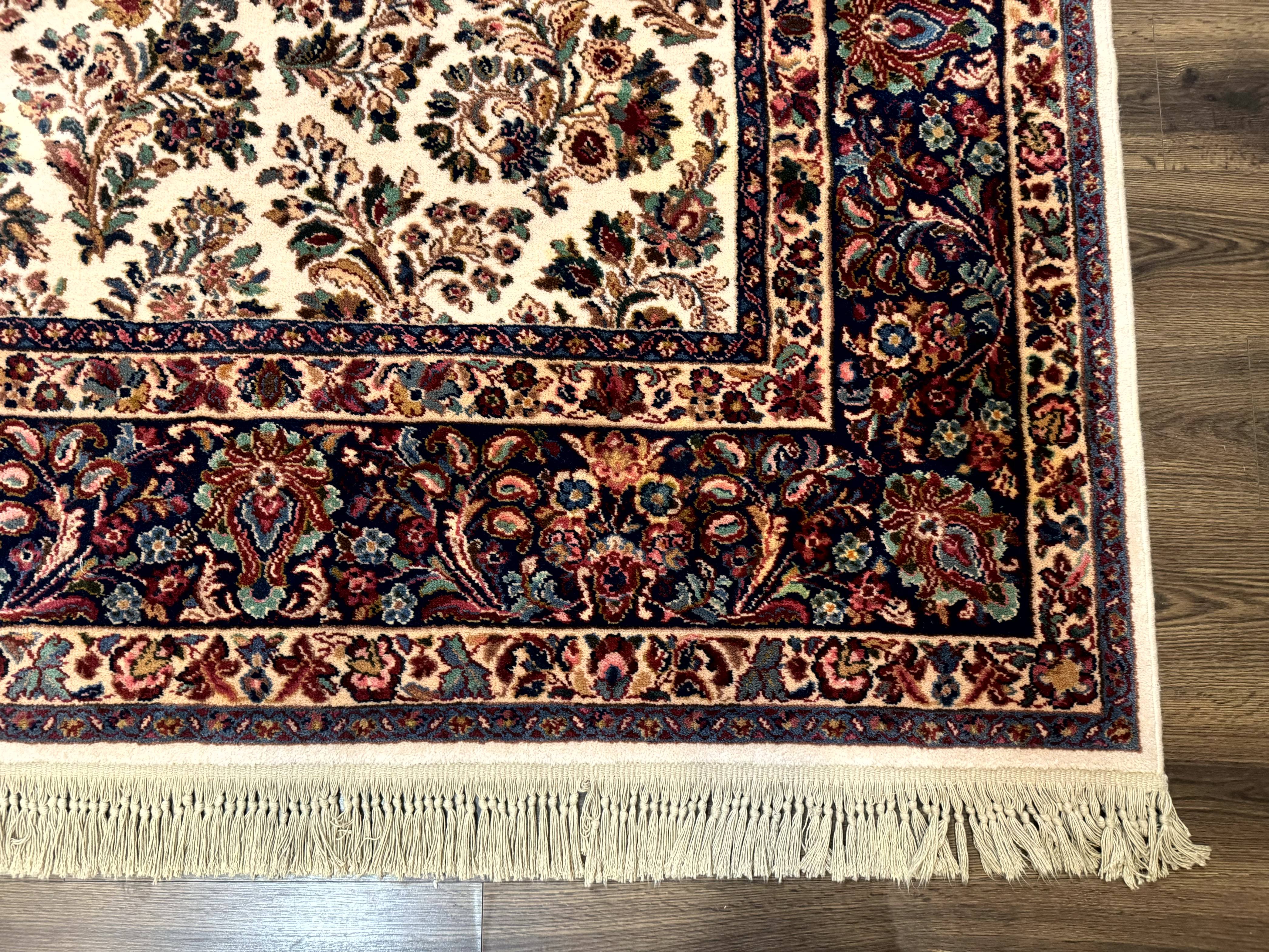 Karastan Rug 8.8 x 10.6 Ivory Sarouk #700/760, Wool Discontinued Original 700 Series - Jewel Rugs