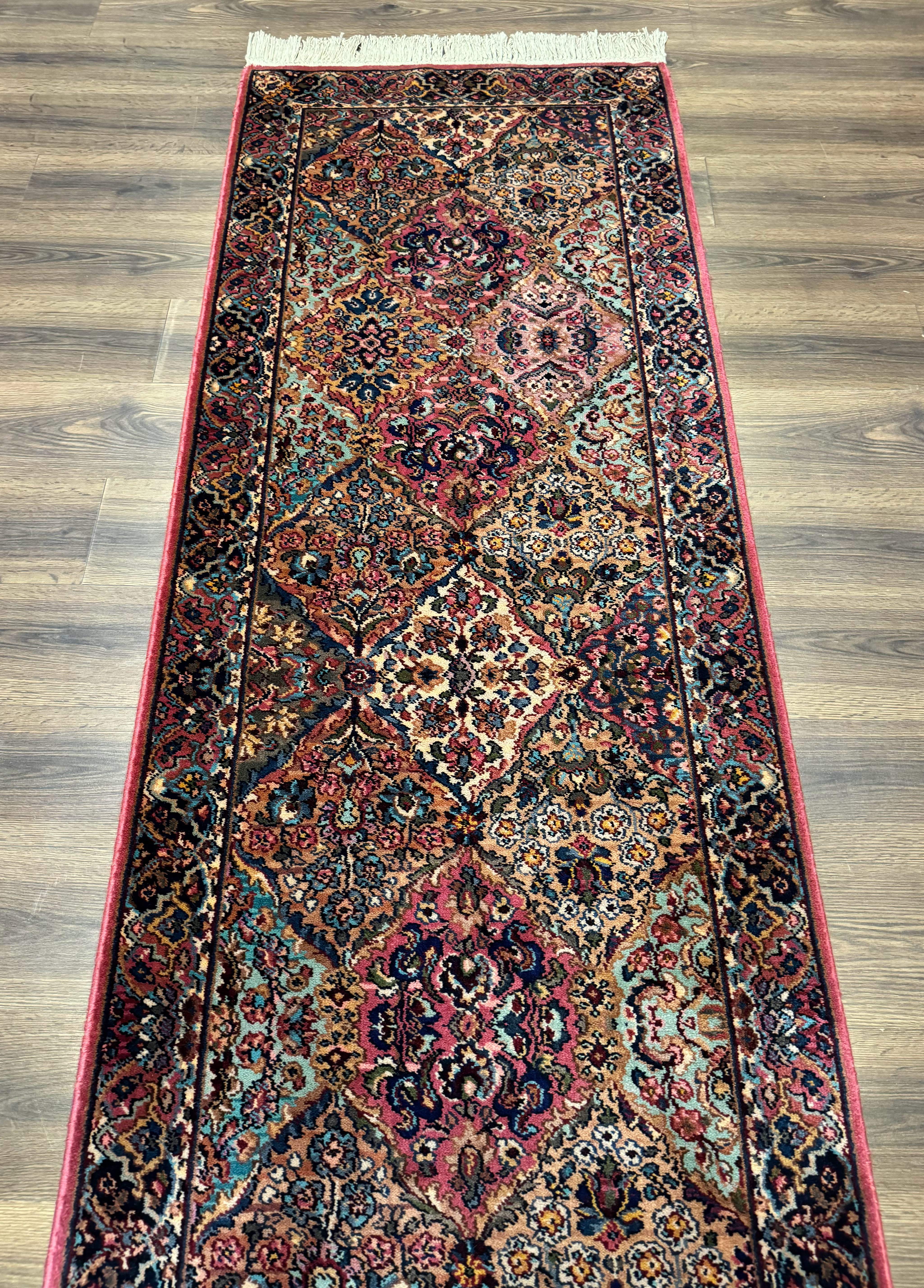 Karastan Runner Rug 3x12 Multicolor Panel Kirman #717, Wool Hallway Rug 3 x 12 - Jewel Rugs