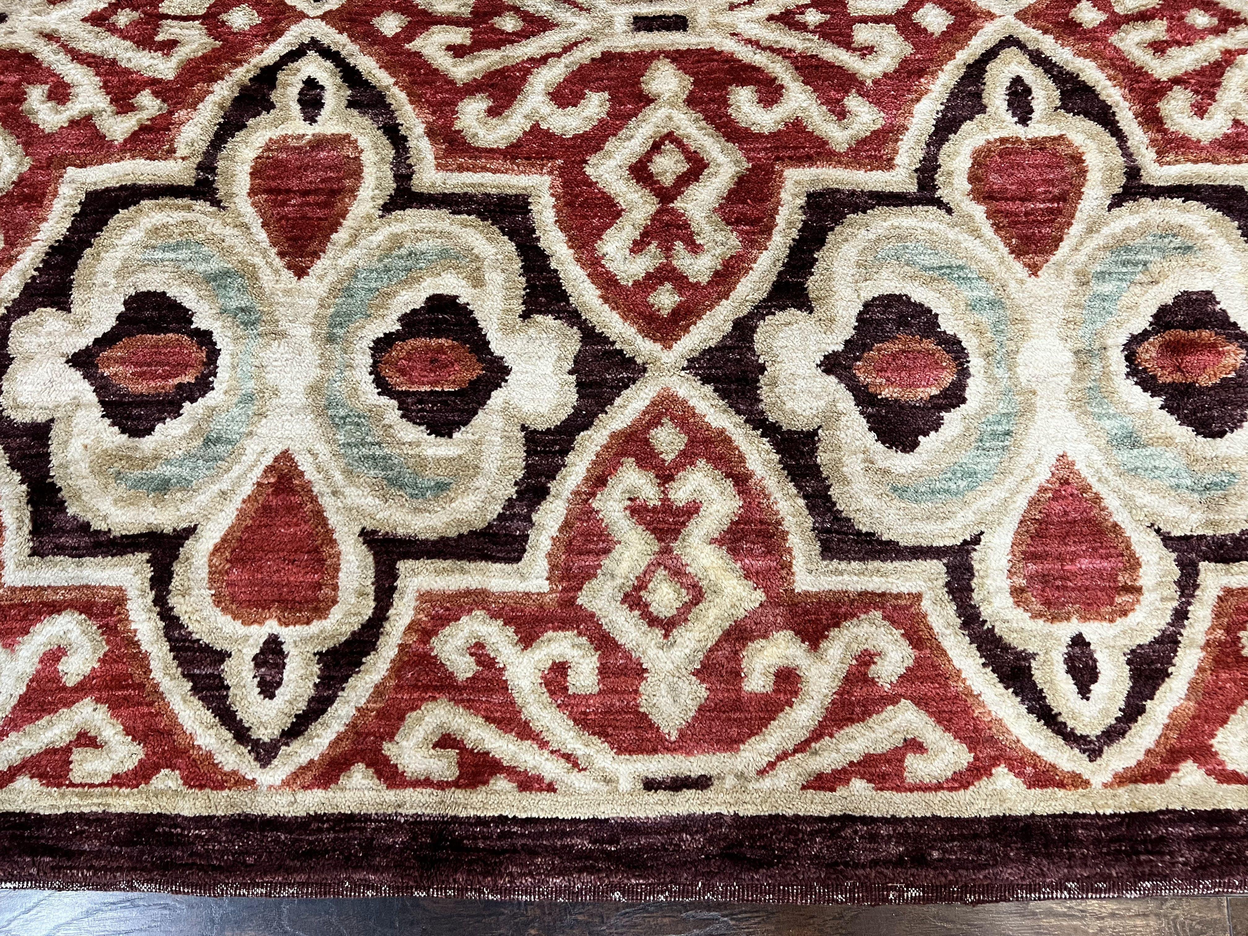 Portuguese Rug 9x12, Vintage Carpet, Handmade Wool Rug - Jewel Rugs