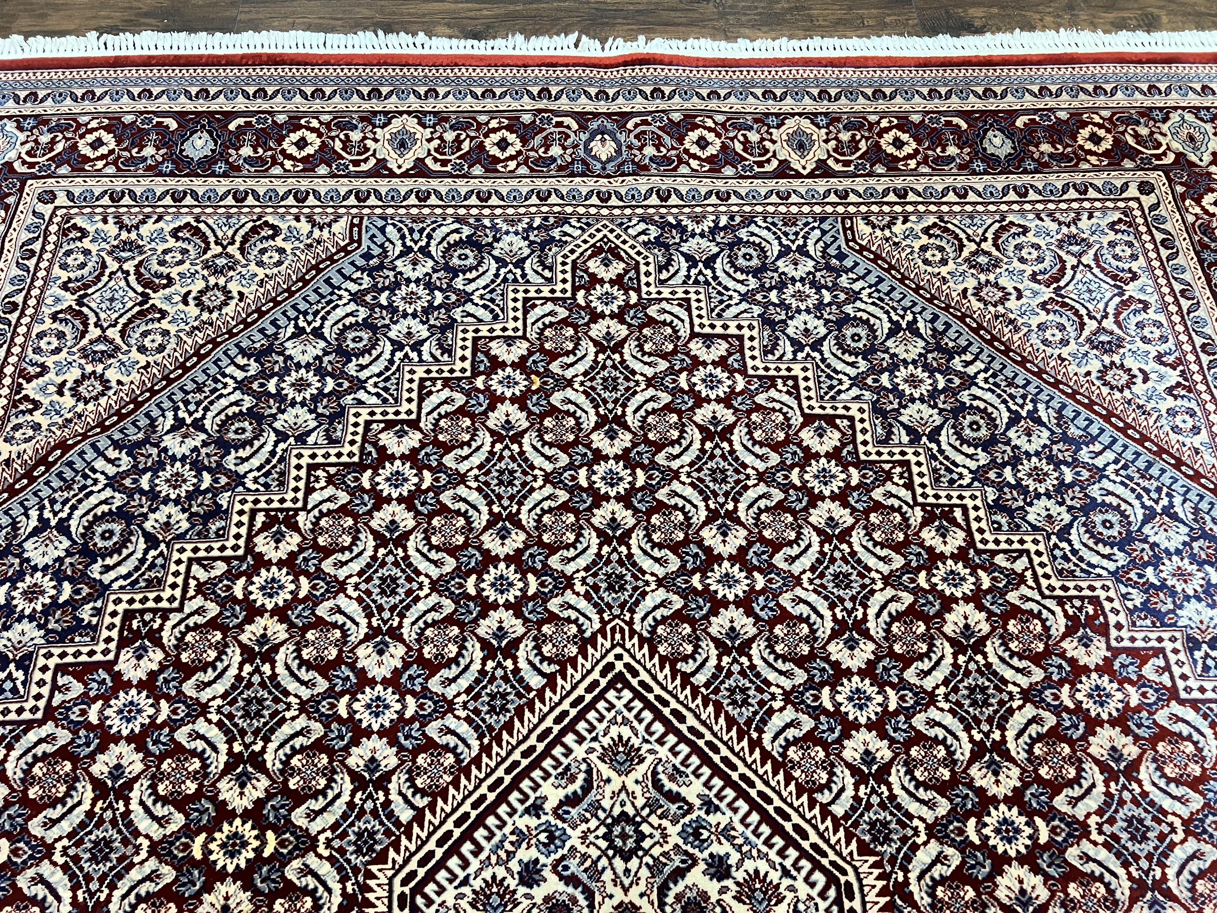 Karastan Rug 8x10, Kara Shah Red Bidjar, Belgium Power Loomed Rug, Wool Pile Karastan Rug, Vintage - Jewel Rugs