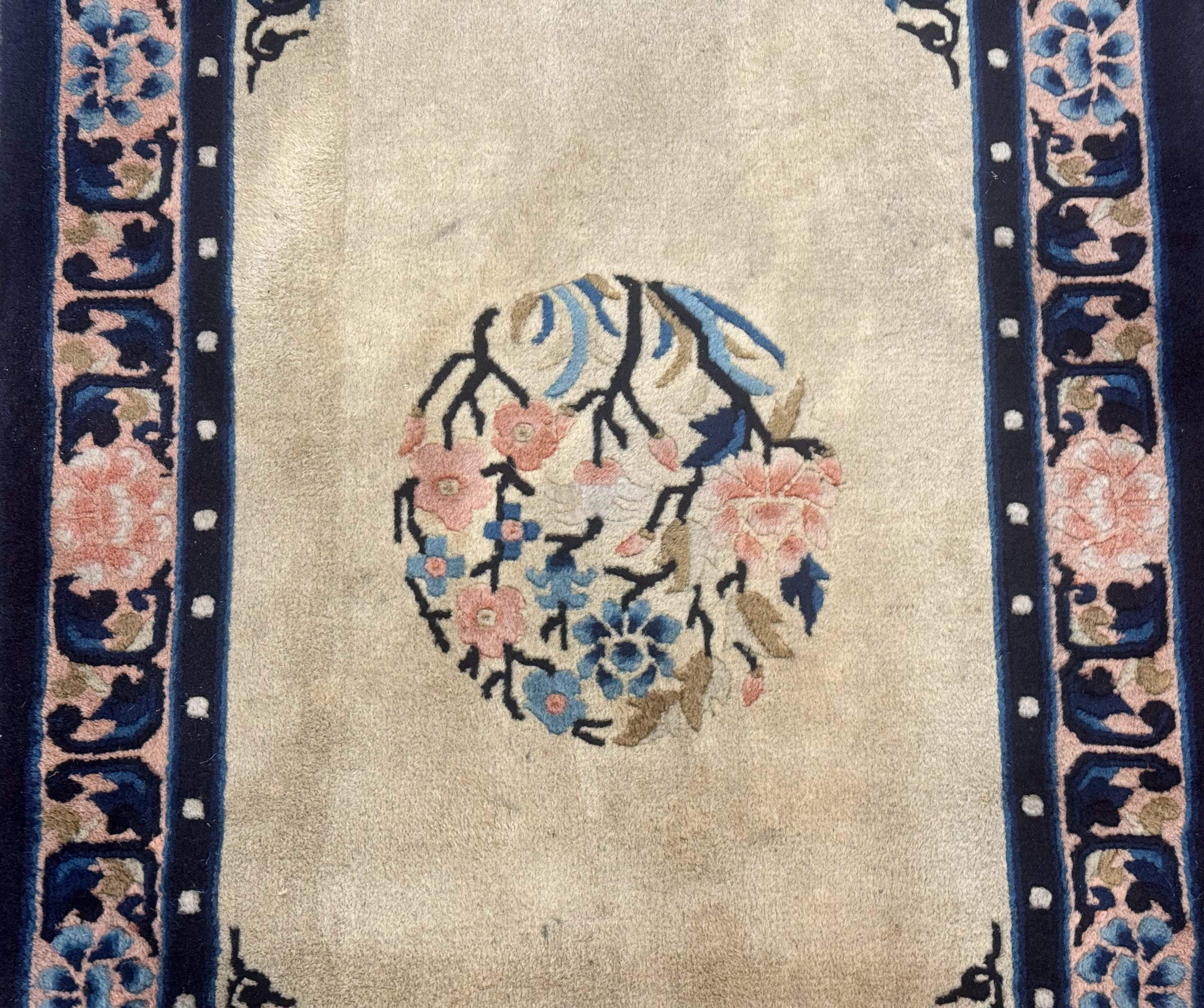 Chinese Peking Rug 2x3, Small Chinese Wool Carpet - Jewel Rugs