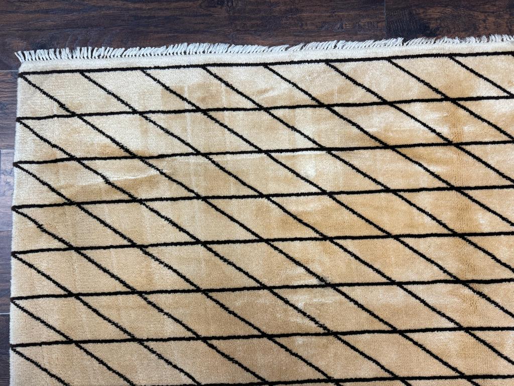 German Rug 7x10, Vintage Handmade Carpet, Contemporary - Jewel Rugs