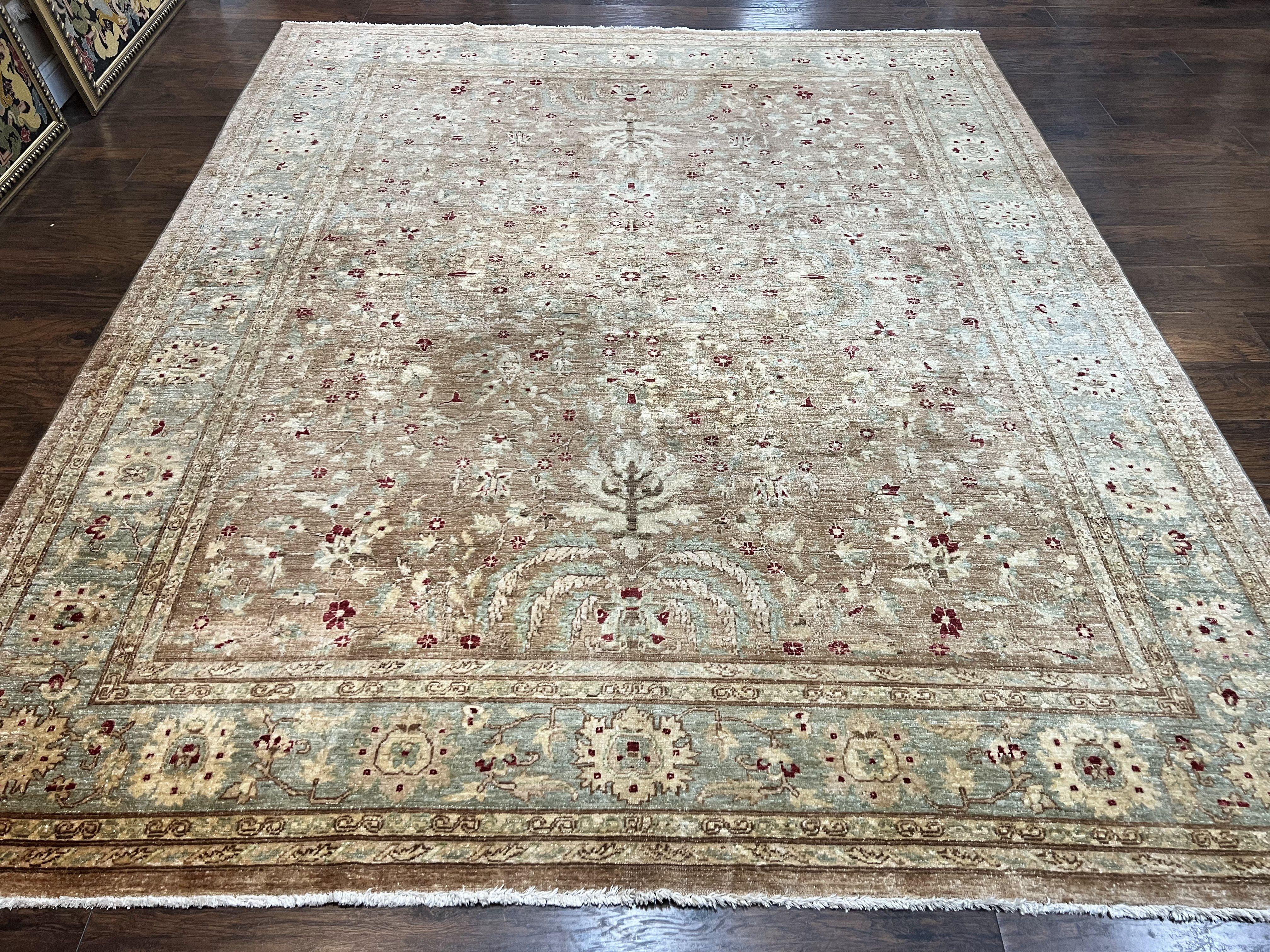 Pakistani Peshawar Rug 8x10, Handmade Pak Persian Oriental Carpet, Wool, Floral Allover - Jewel Rugs