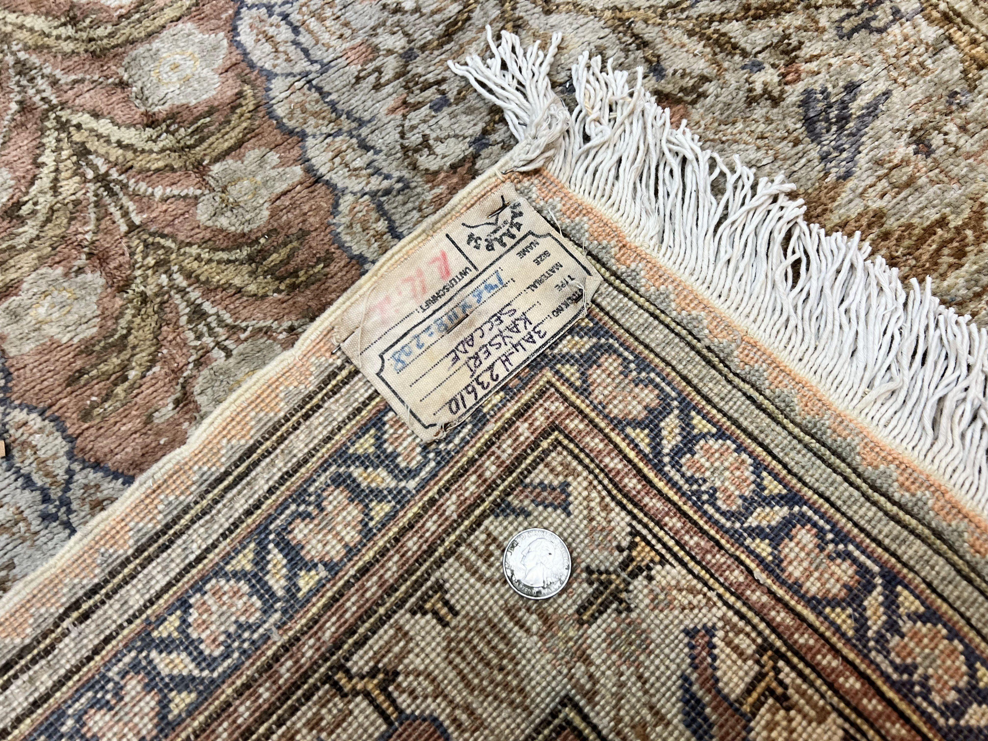 Turkish Kayseri Silk Rug 4x6, Tree of Life Pattern, Vintage Handmade Hand Knotted Carpet, Animal Pictorials, Birds - Jewel Rugs