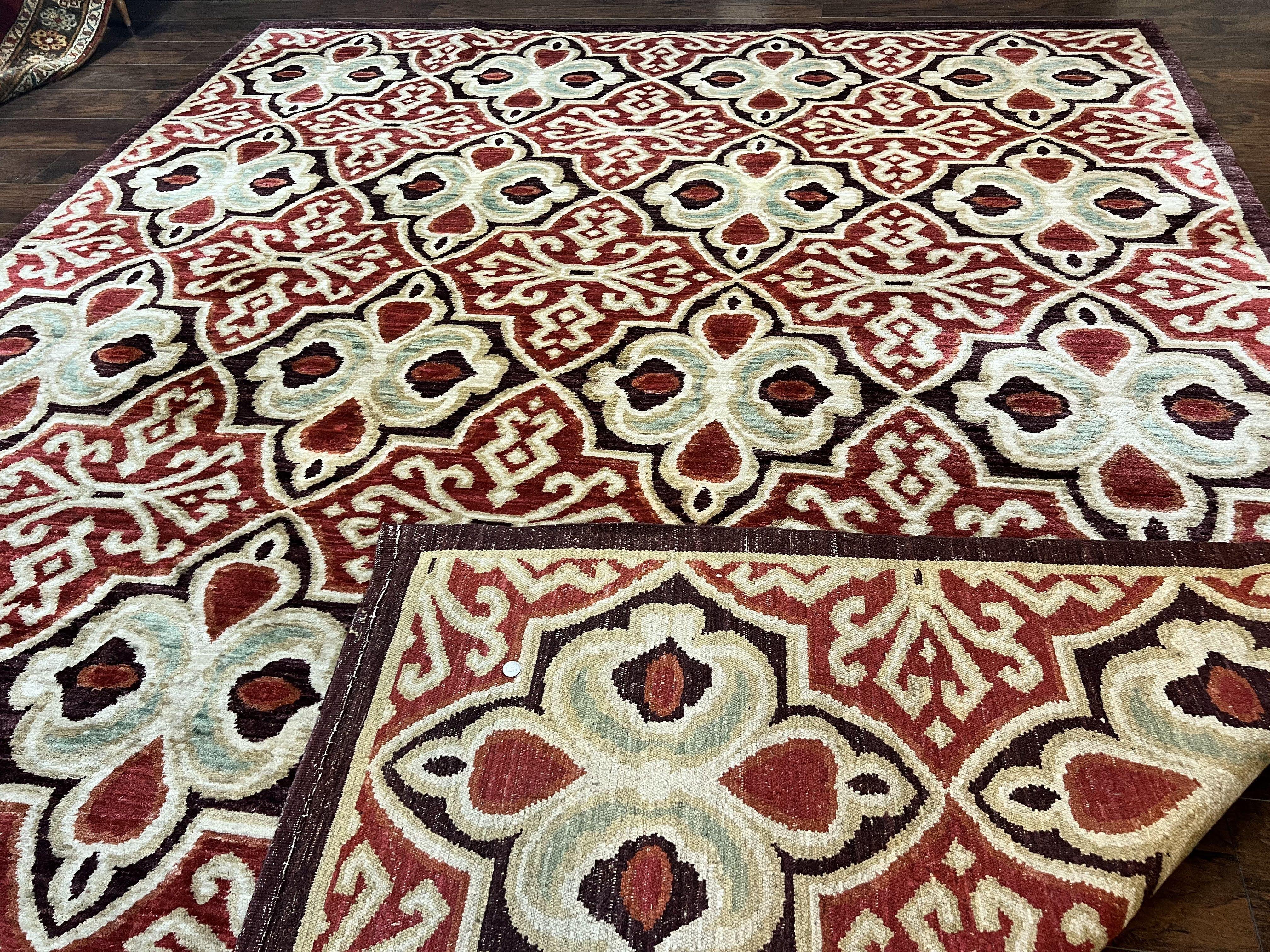 Portuguese Rug 9x12, Vintage Carpet, Handmade Wool Rug - Jewel Rugs