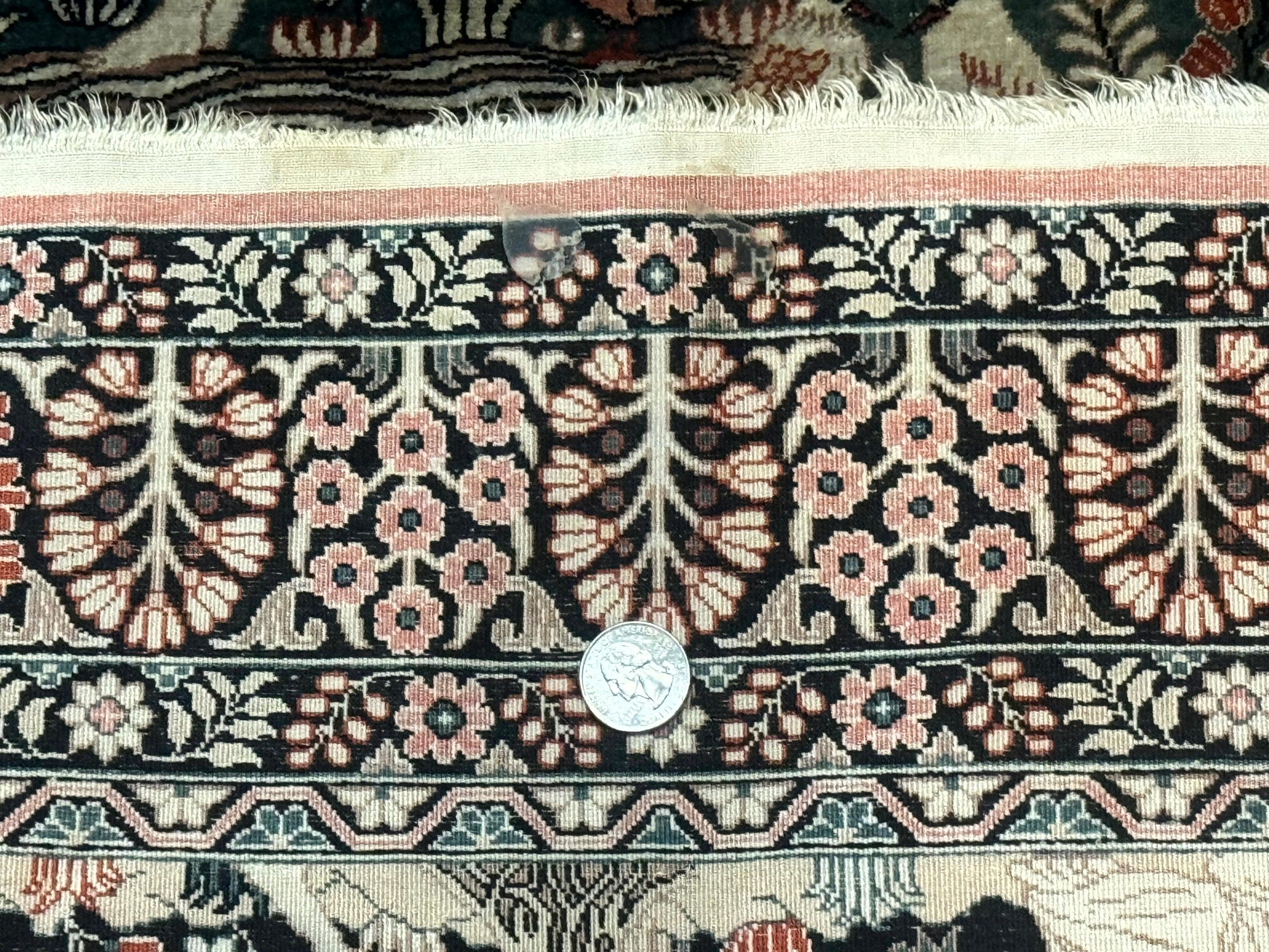 Stunning Sino Persian Pictorial Rug 2.7 x 4, Garden of Eden Adam & Eve Tree of Life Design, Extremely Fine 580 KPSI, Masterpiece - Jewel Rugs