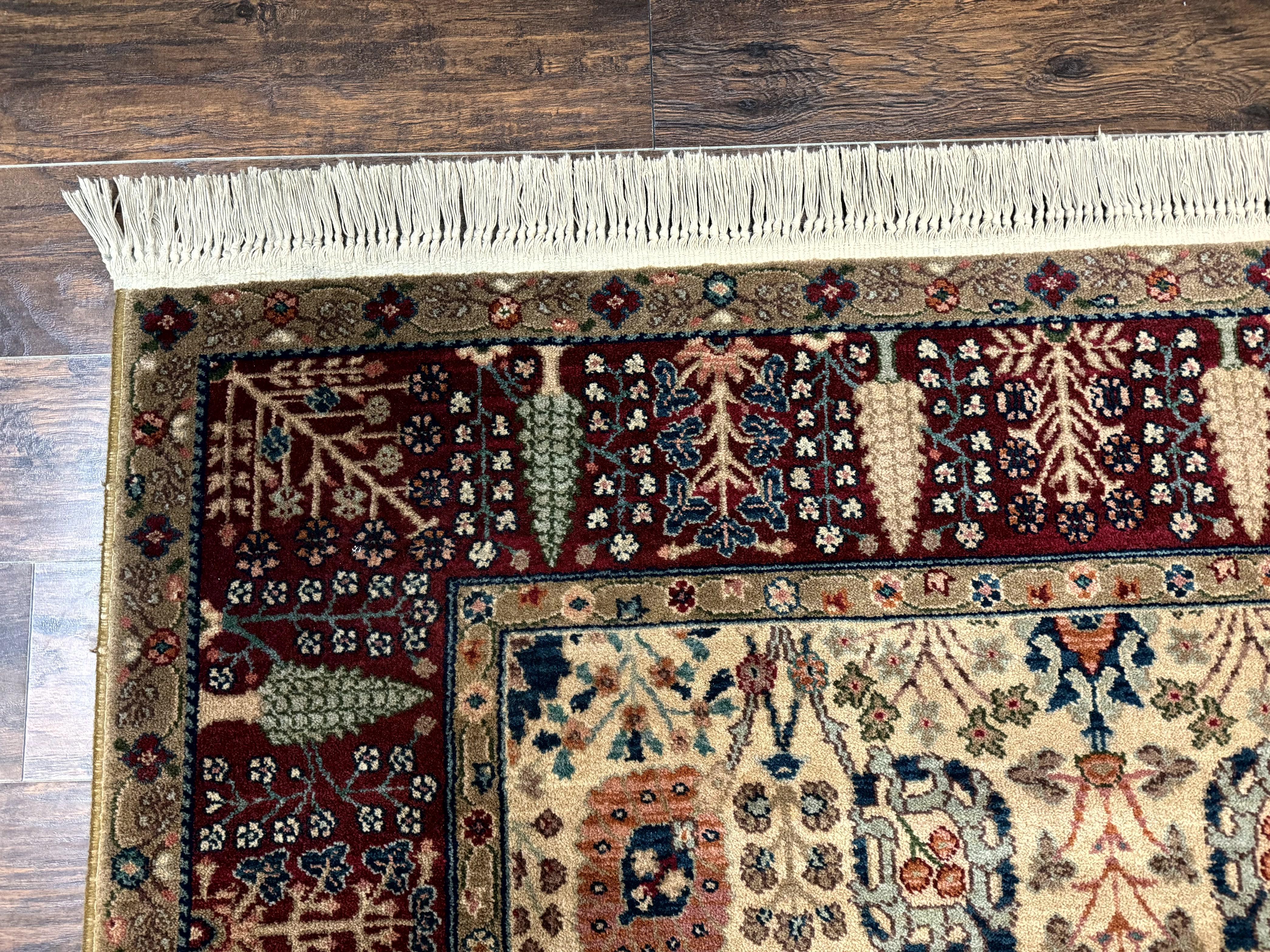 Karastan Rug 5.9 x 9 Samovar Teawash #900-901 Persian Vase Pattern, Wool Karastan Carpet, Traditional Area Rug, Allover Pattern Vintage Rug - Jewel Rugs