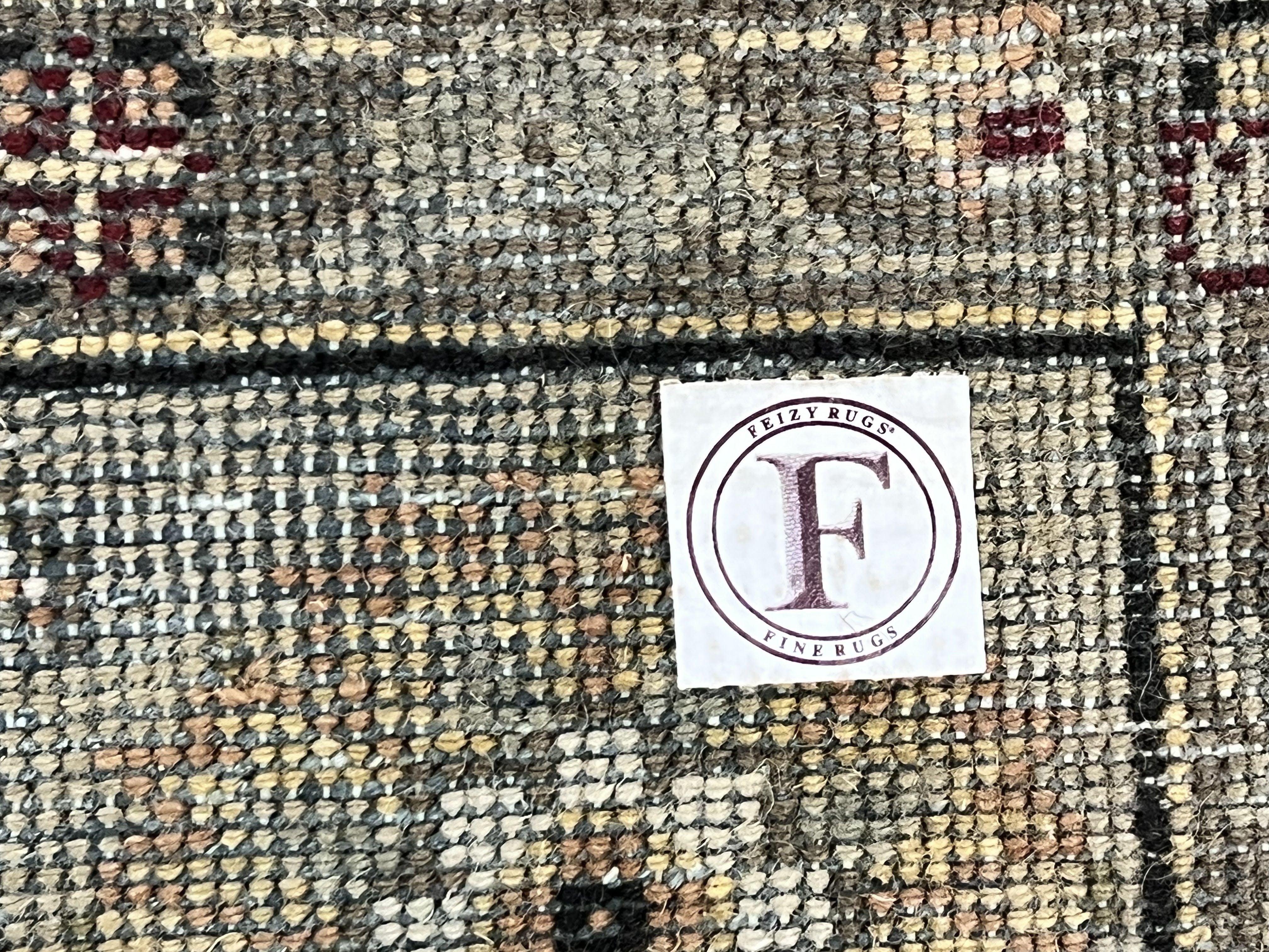 Indo Persian Rug 5.6 x 8, Wool Hand Knotted Vintage Carpet, Beige Indian Mahal Traditional Oriental Rug, Allover Floral, Tea Wash Rug - Jewel Rugs