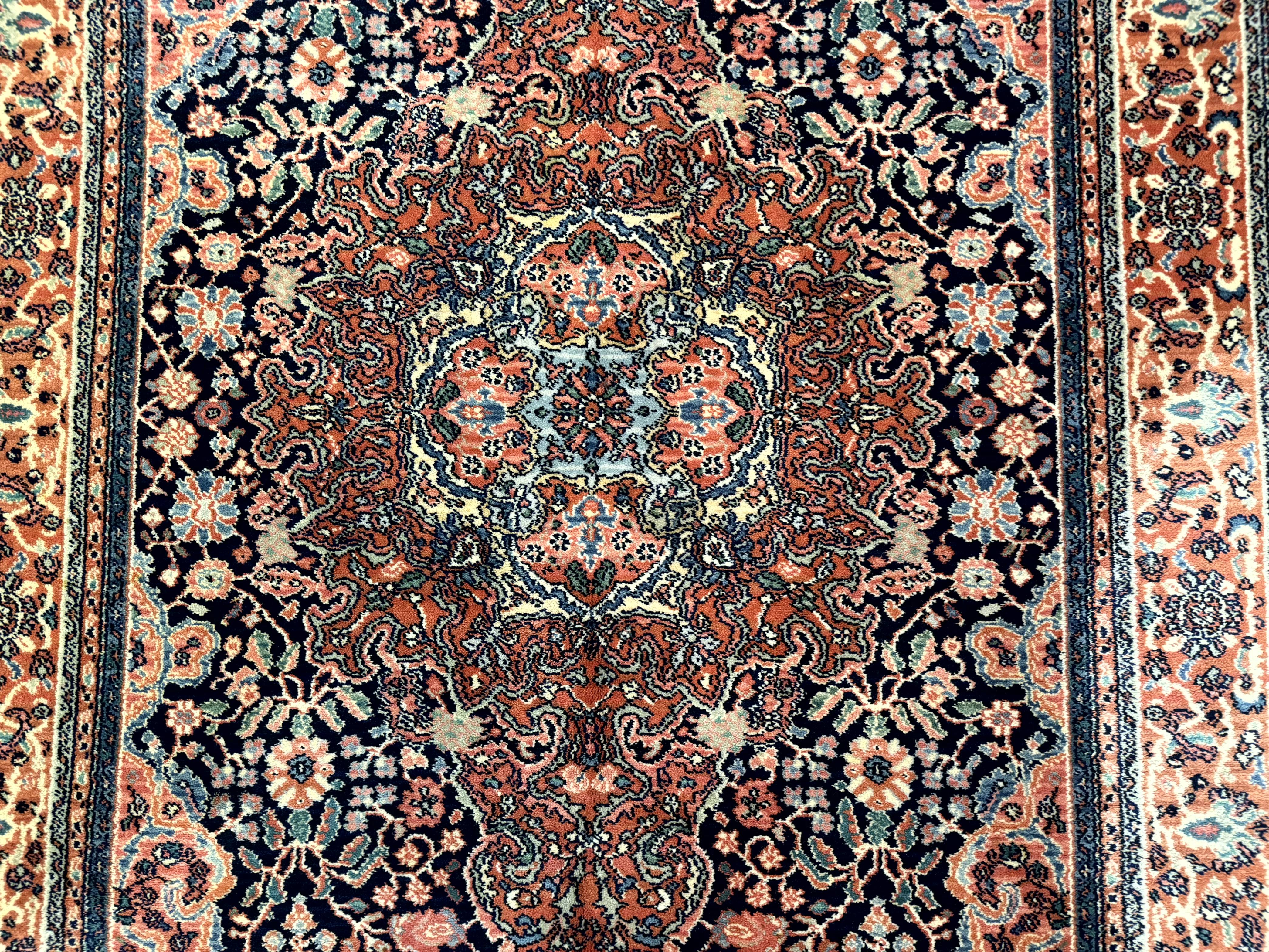 Karastan Rug 5.9 x 9, Ka'shan Medallion #741, Original Collection 700 Series, Discontinued, Wool Pile - Jewel Rugs