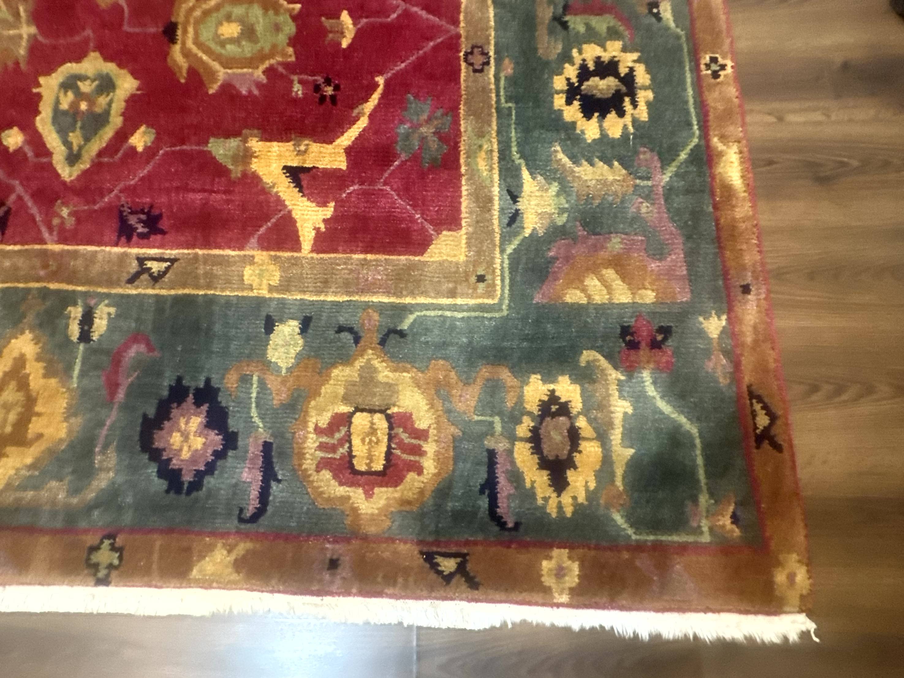 Tufenkian Rug 8x10, Tibetan Room Sized Carpet, Soft Thick Wool Pile - Jewel Rugs