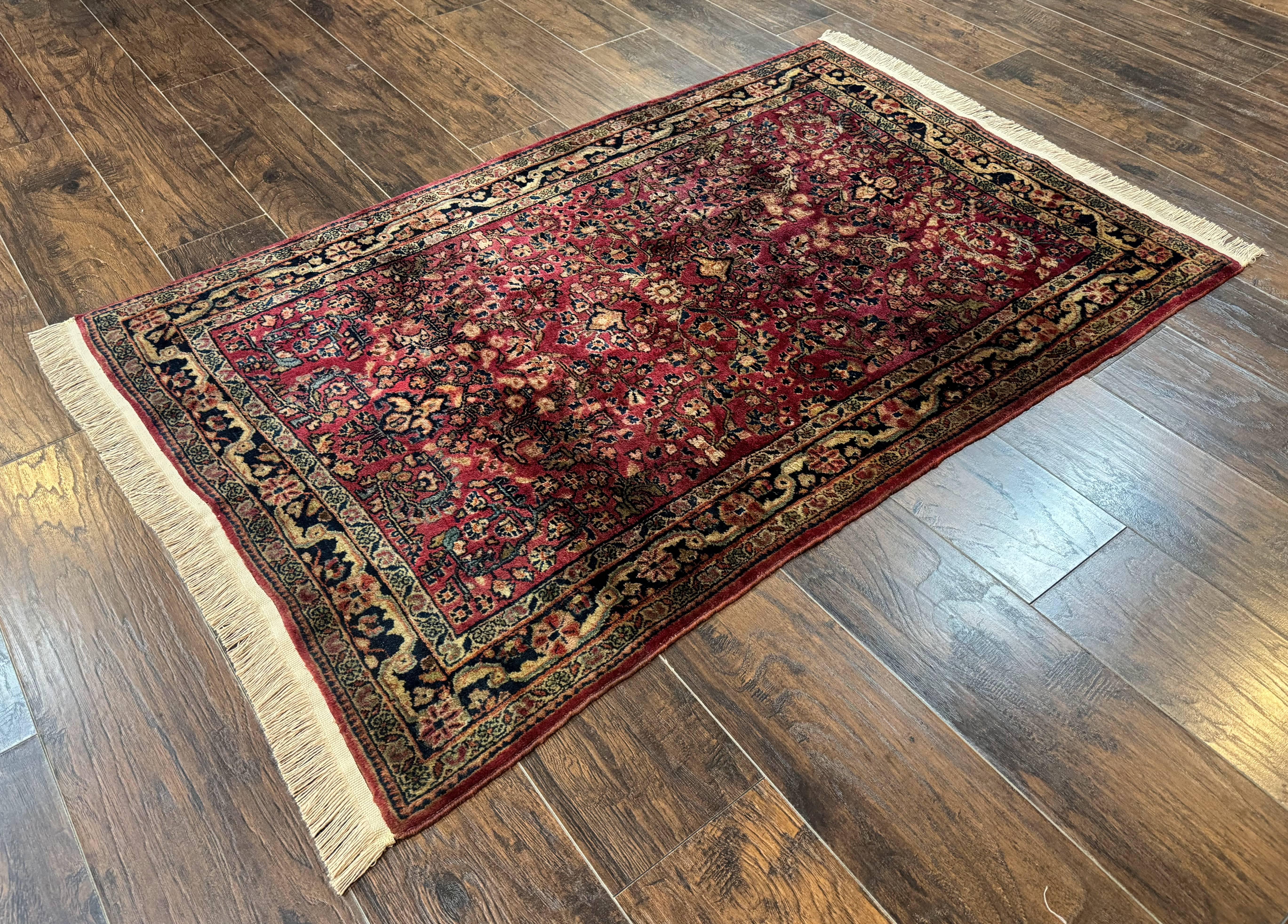 Persian Sarouk Rug 3x5, Antique Persian Carpet - Jewel Rugs