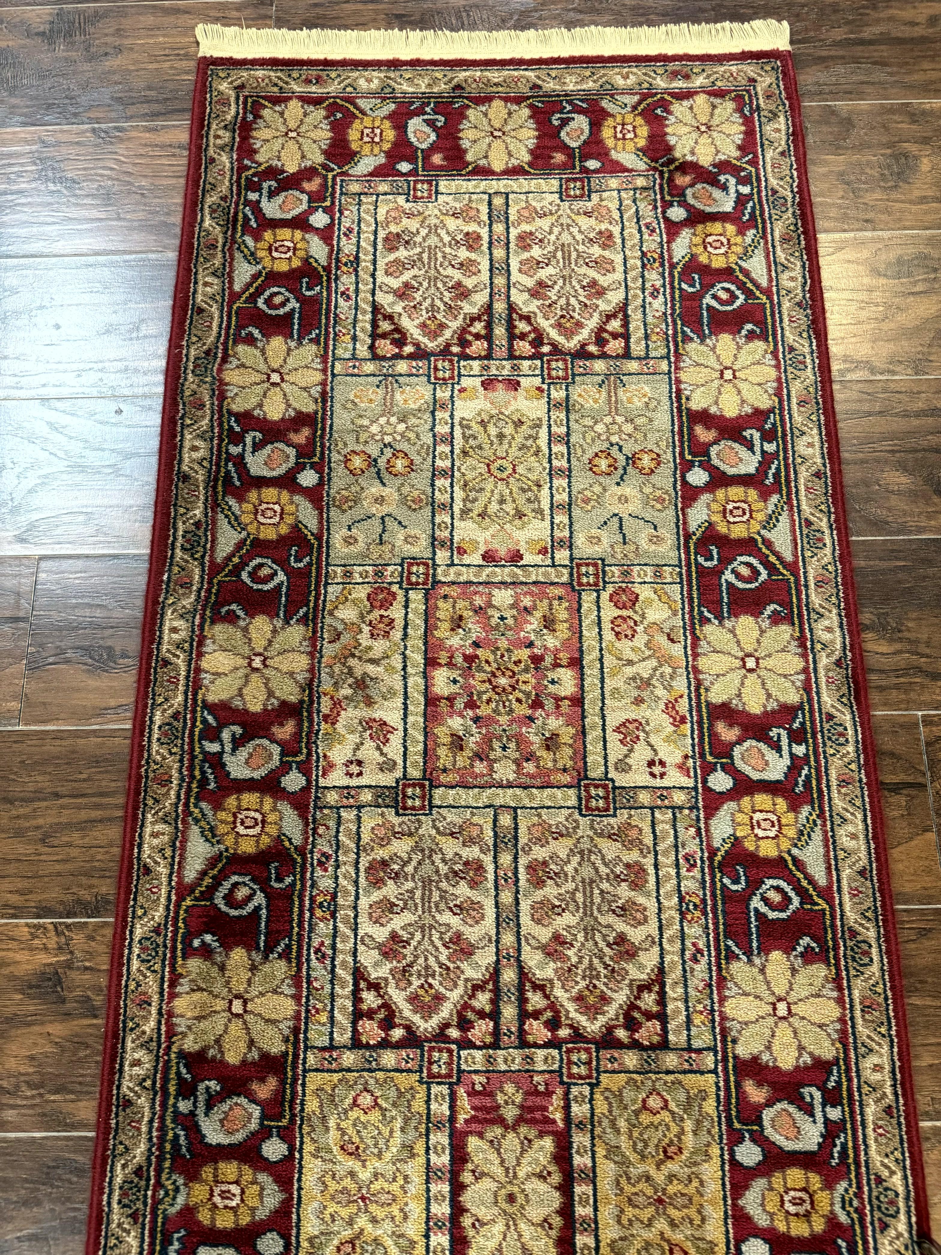 Karastan Runner Rug 2.6 x 8.6, Antique Legends Bakhtiari 2200, Vintage Wool Karastan Runner Rug, Panel Design - Jewel Rugs