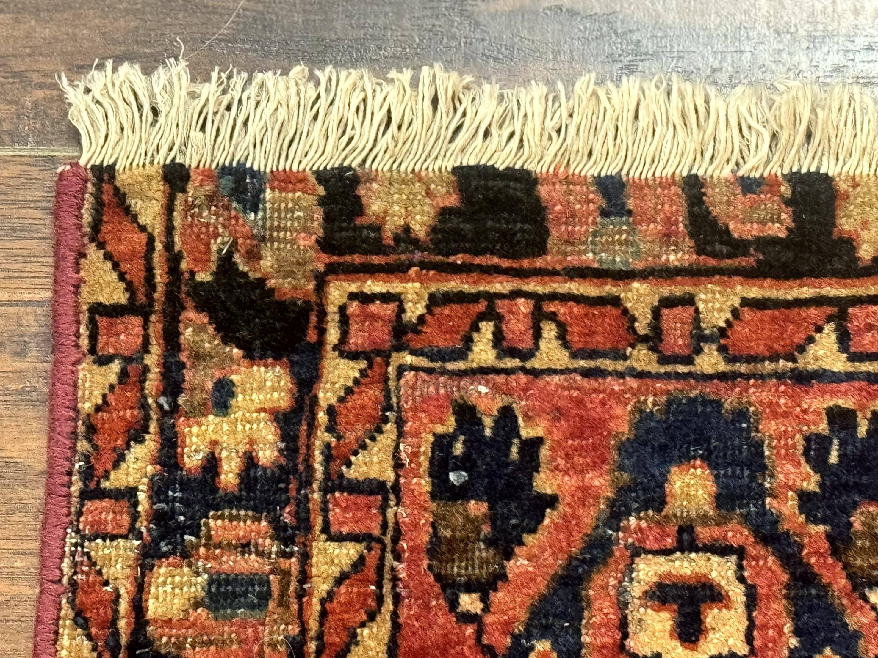 Persian Sarouk Rug 2x4, Red, Antique, 1920s Persian Carpet, Wool - Jewel Rugs