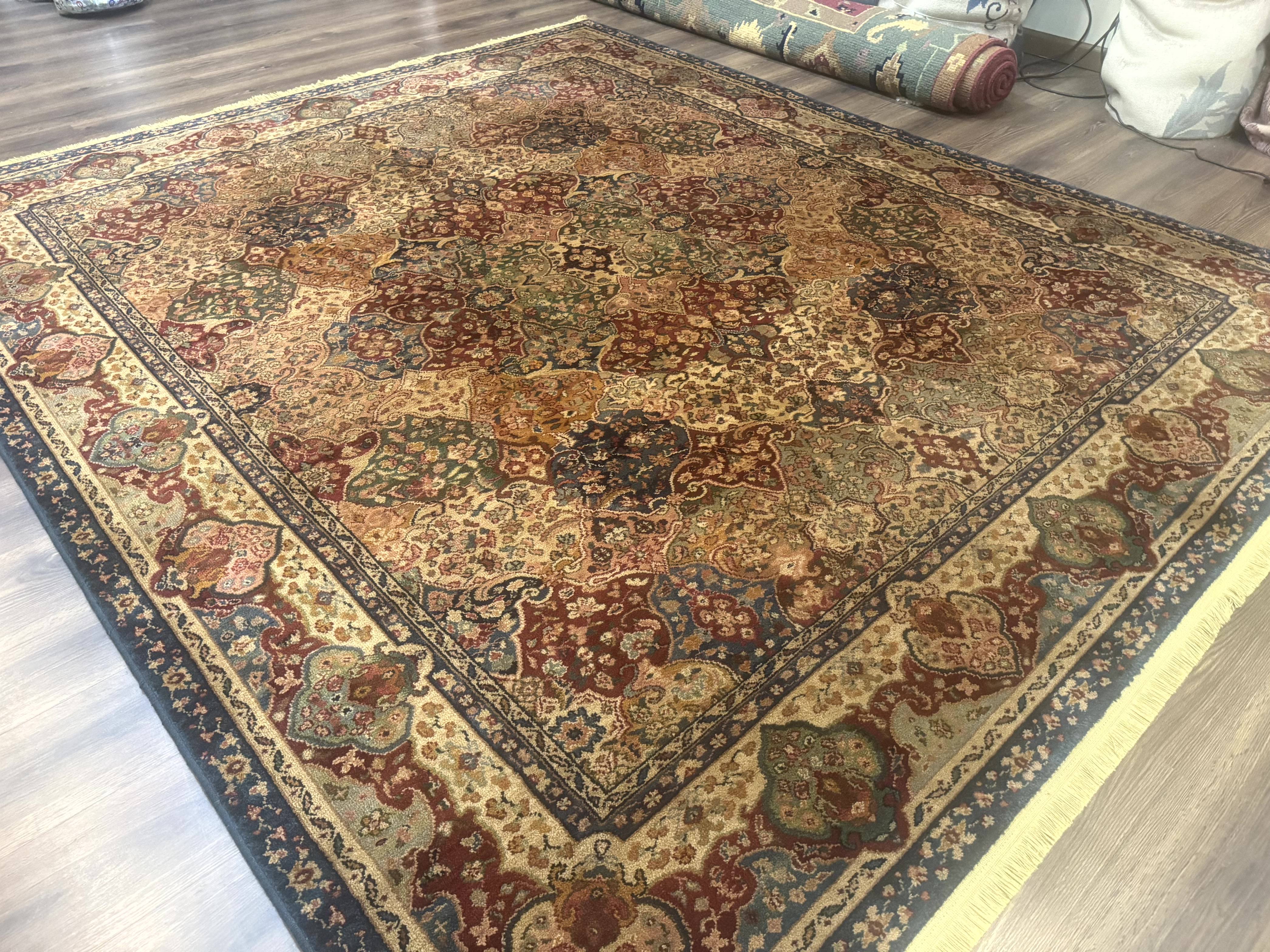 Karastan Rug 8.8 x 10, Samovar Teawash Kirman Panel #900-902, Wool Pile Vintage, Rare - Jewel Rugs